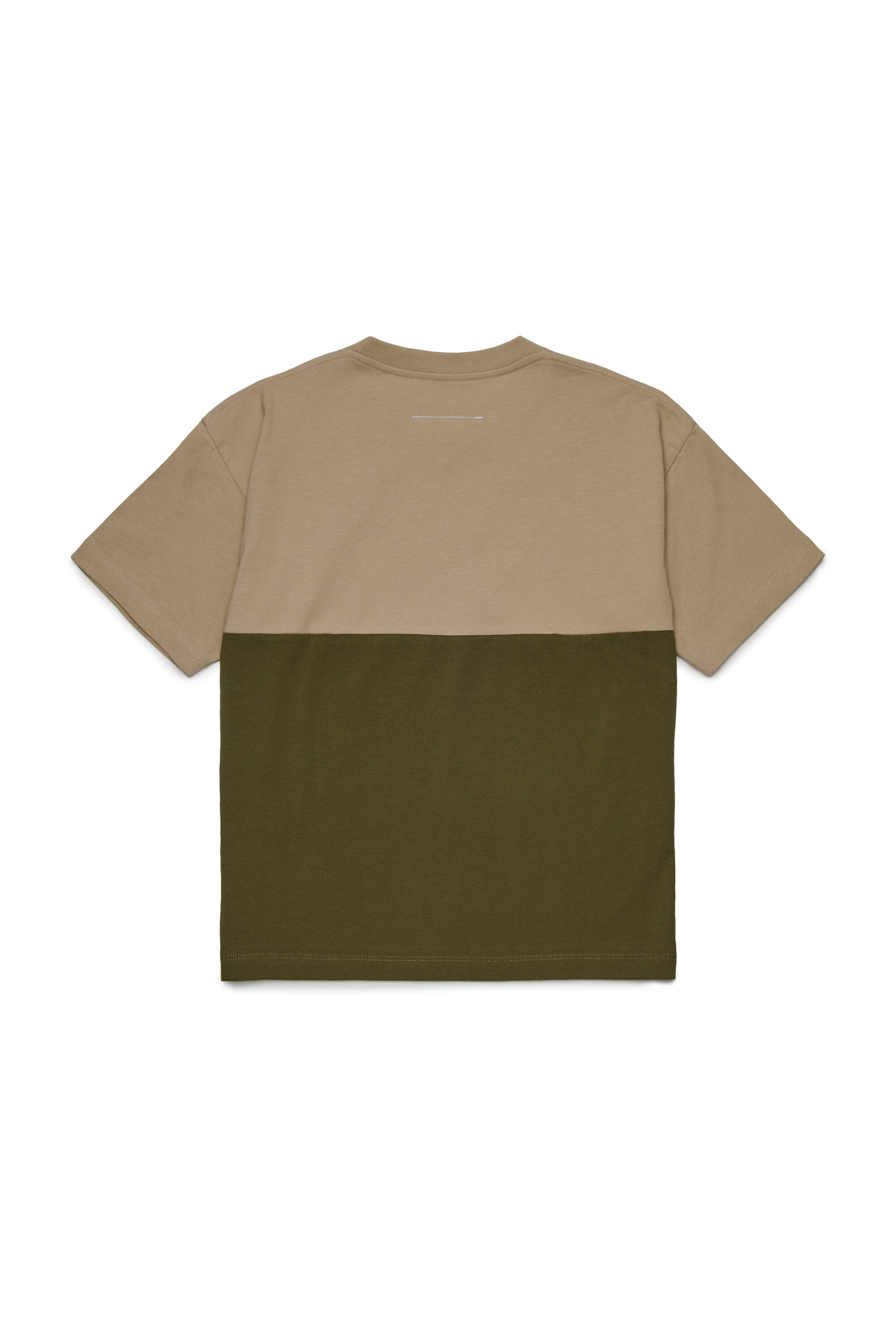 Two-color re-cut jersey T-shirt