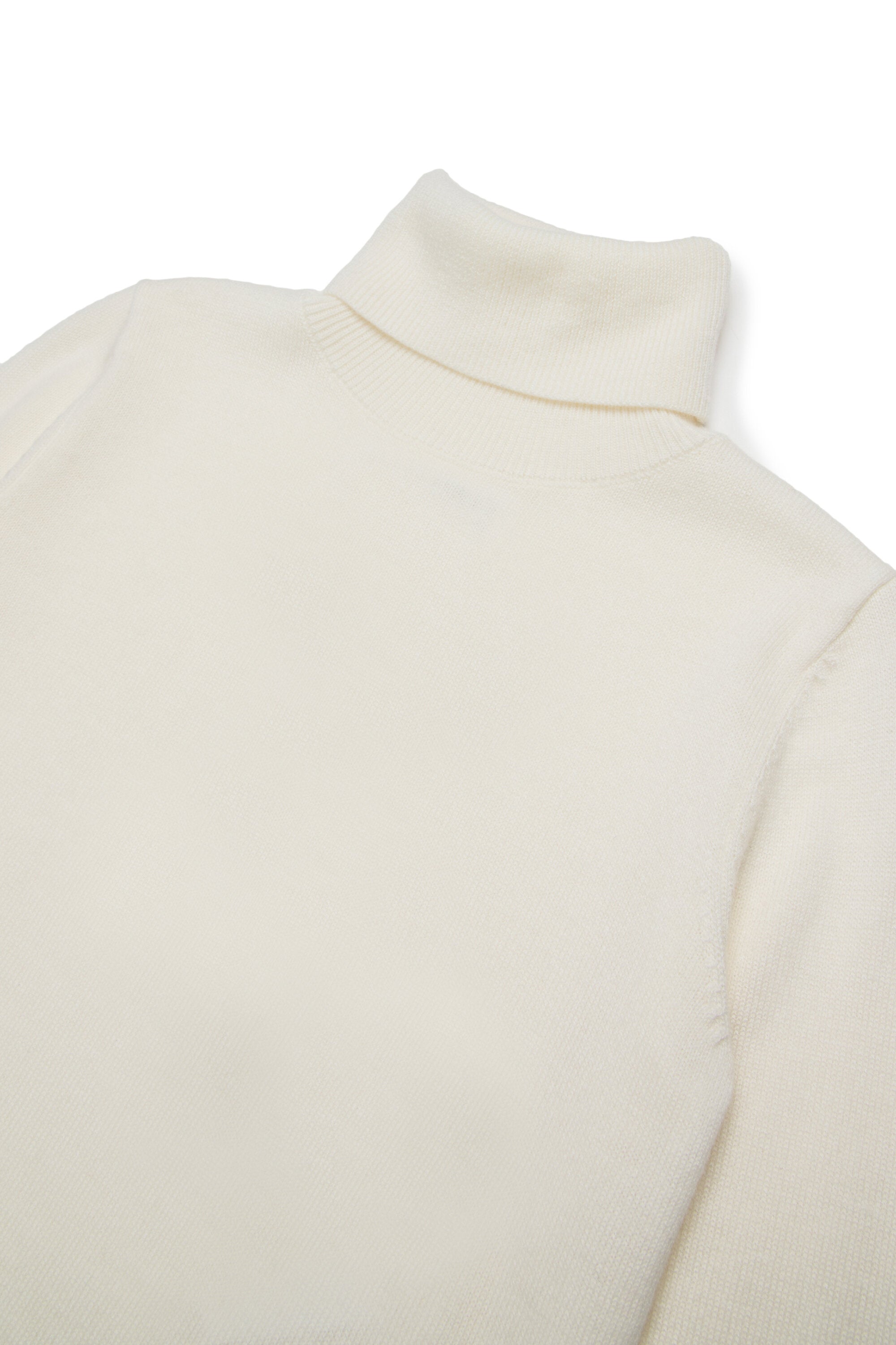 Lightweight wool-blend knit turtleneck