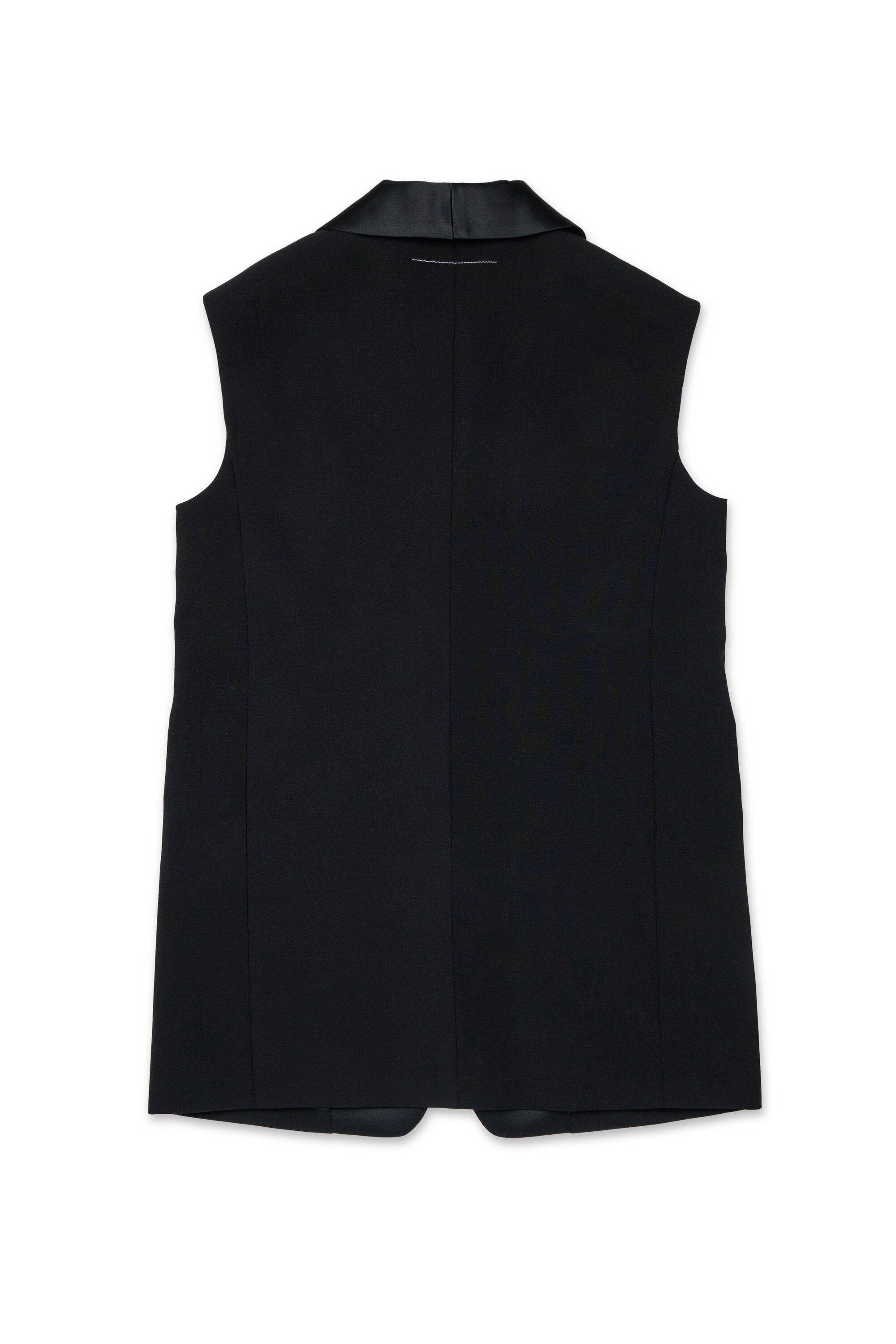 Sleeveless jacket with logo