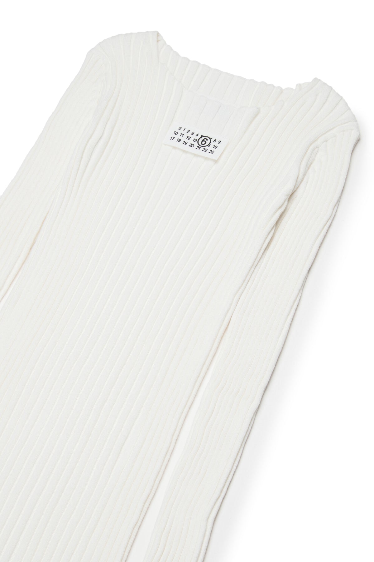 Ribbed long dress with logo