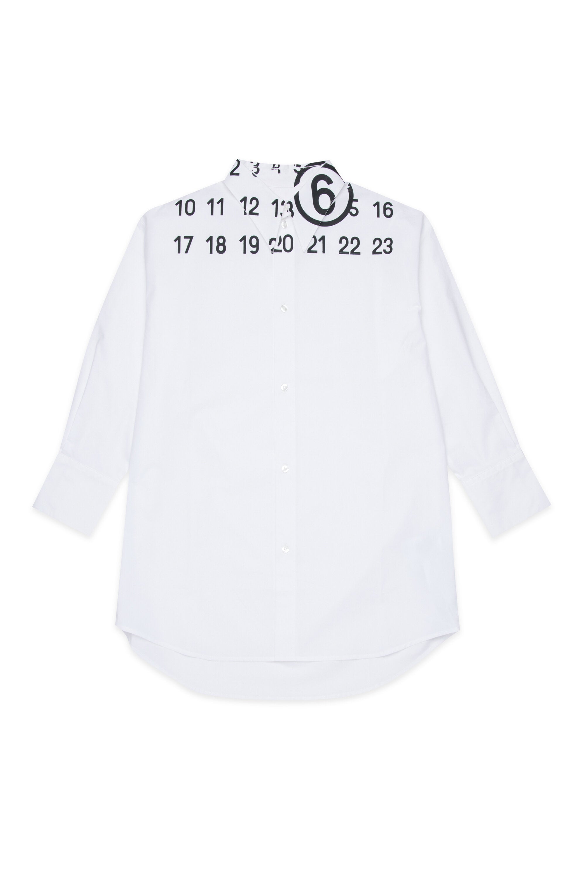 Shirt dress with logo