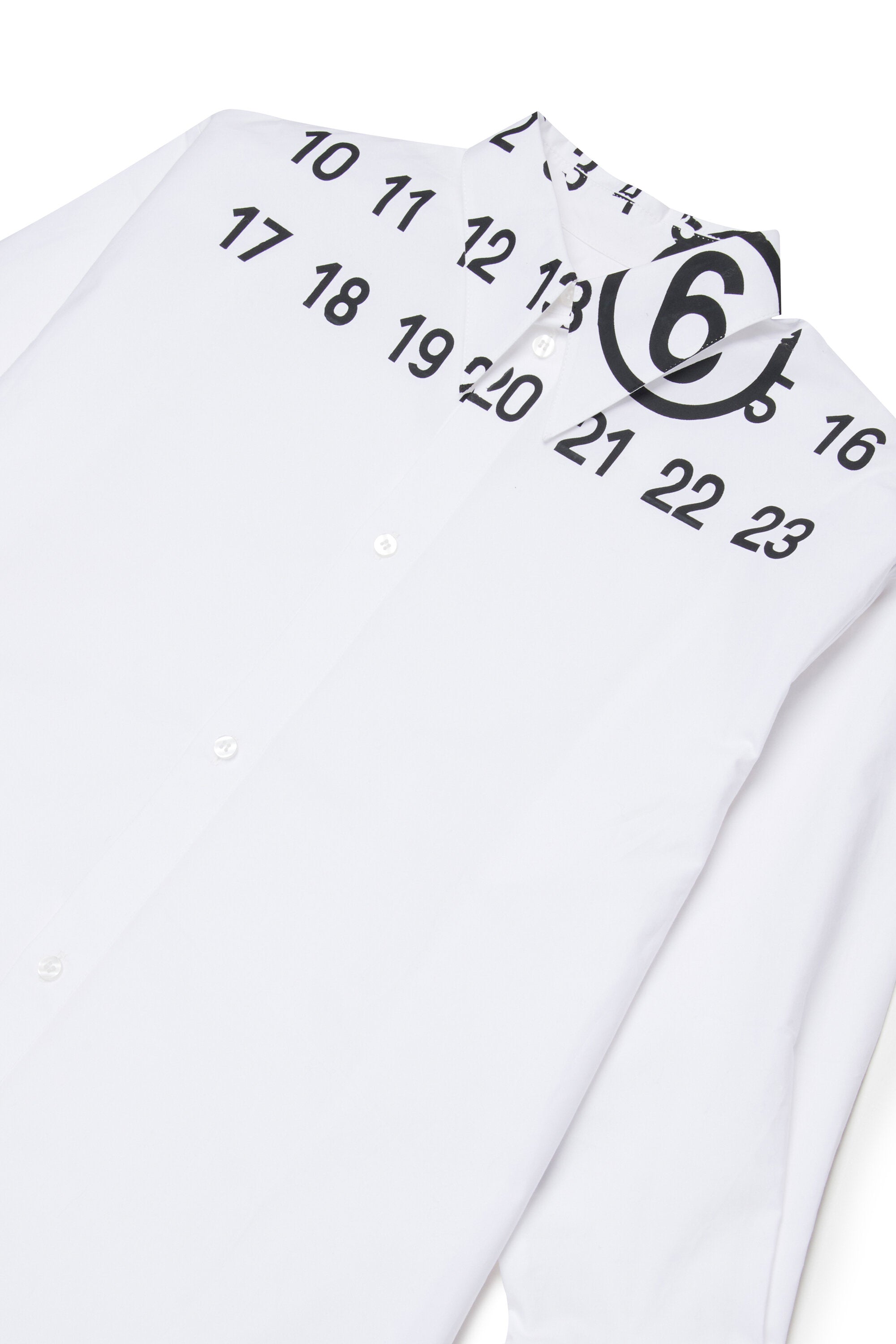 Shirt dress with logo