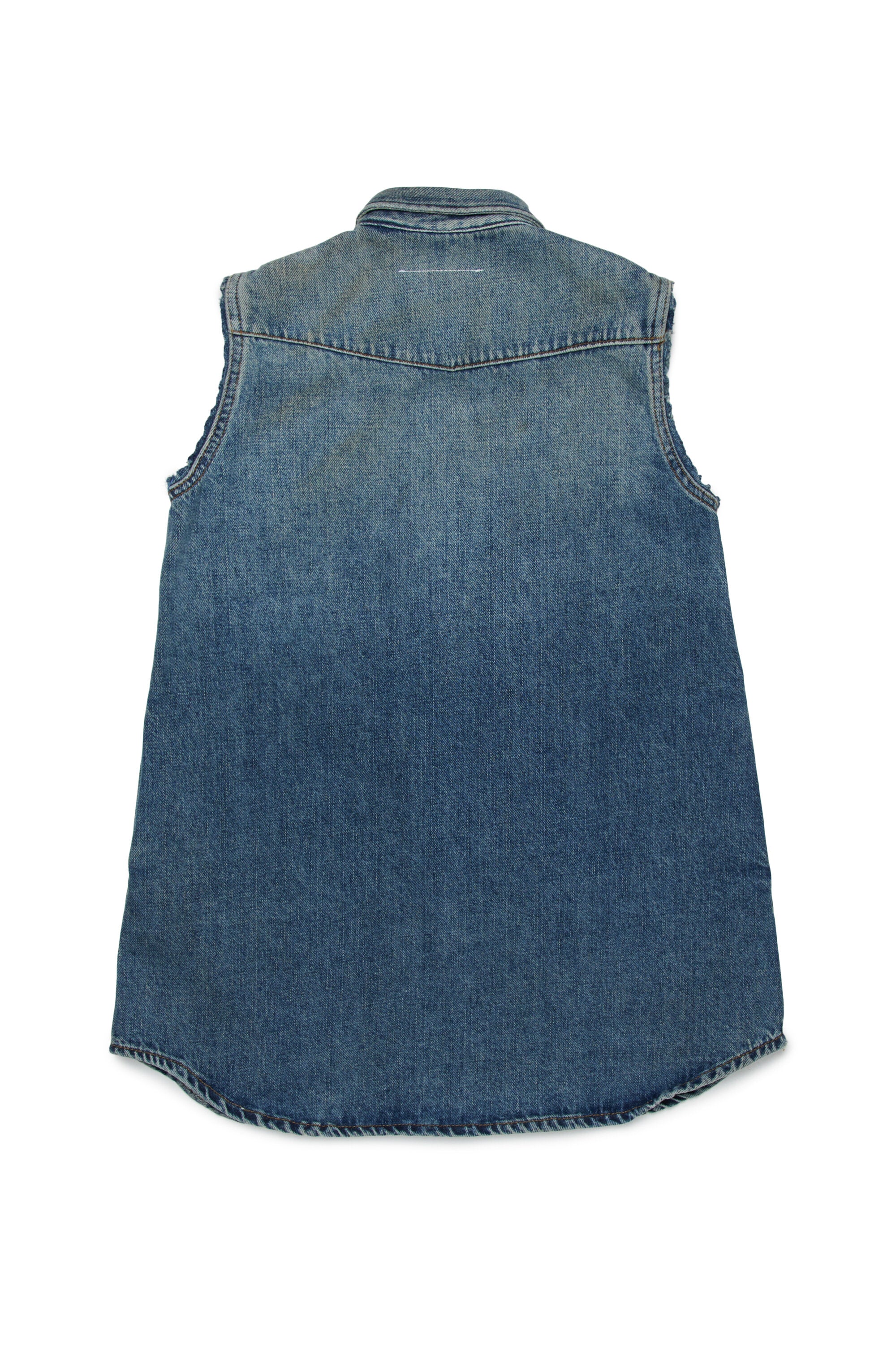 Sleeveless denim dress