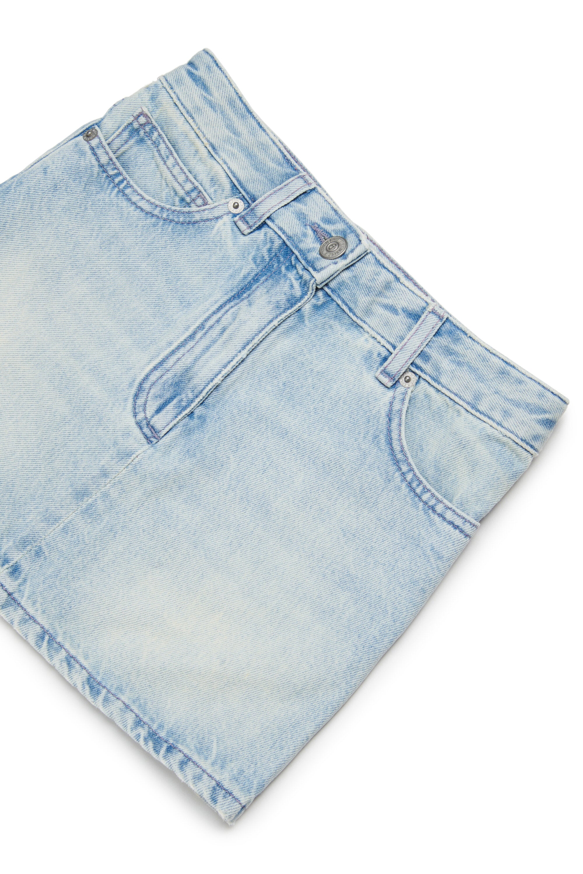 Five-pocket denim skirt