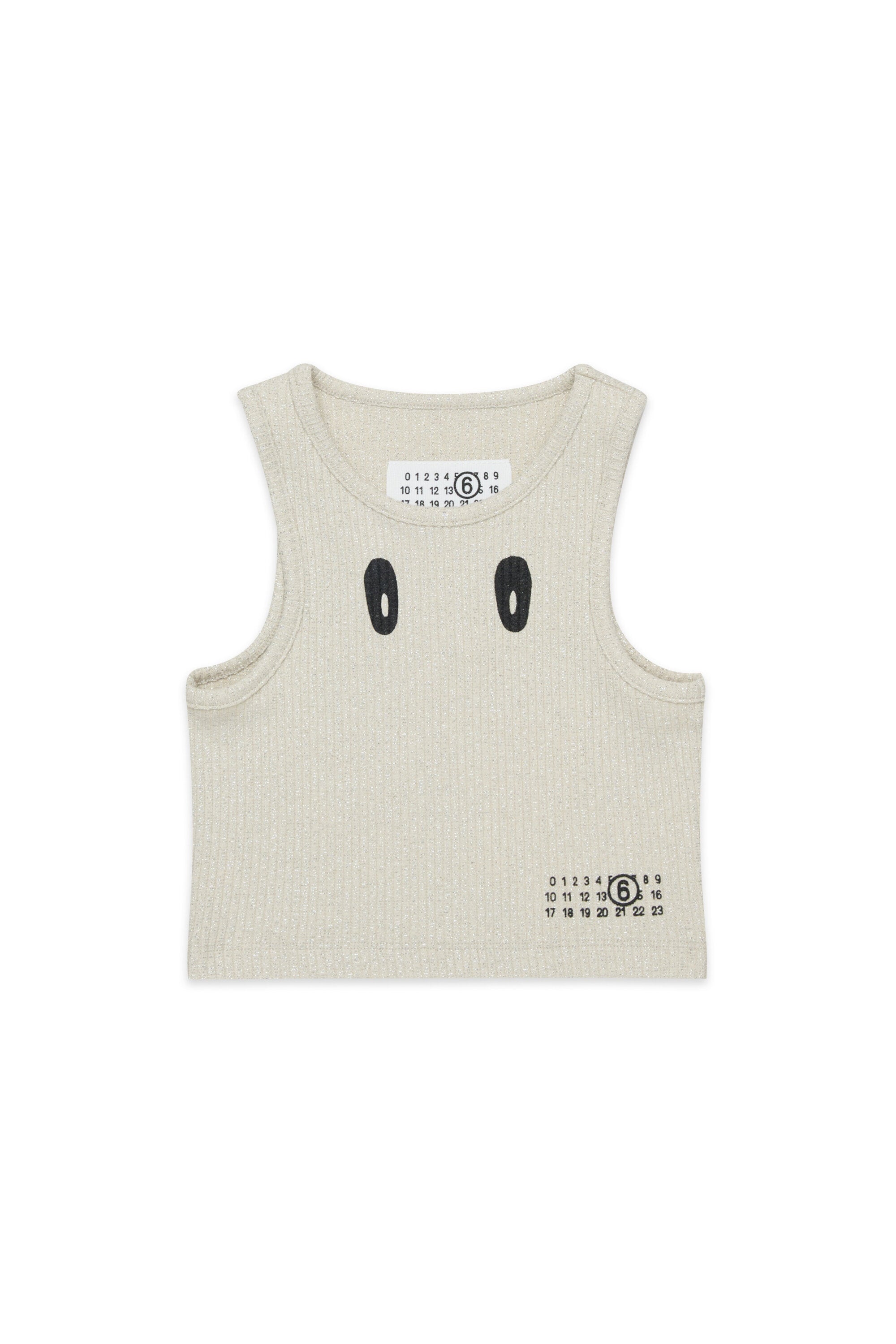 Sleeveless T-shirt with logo