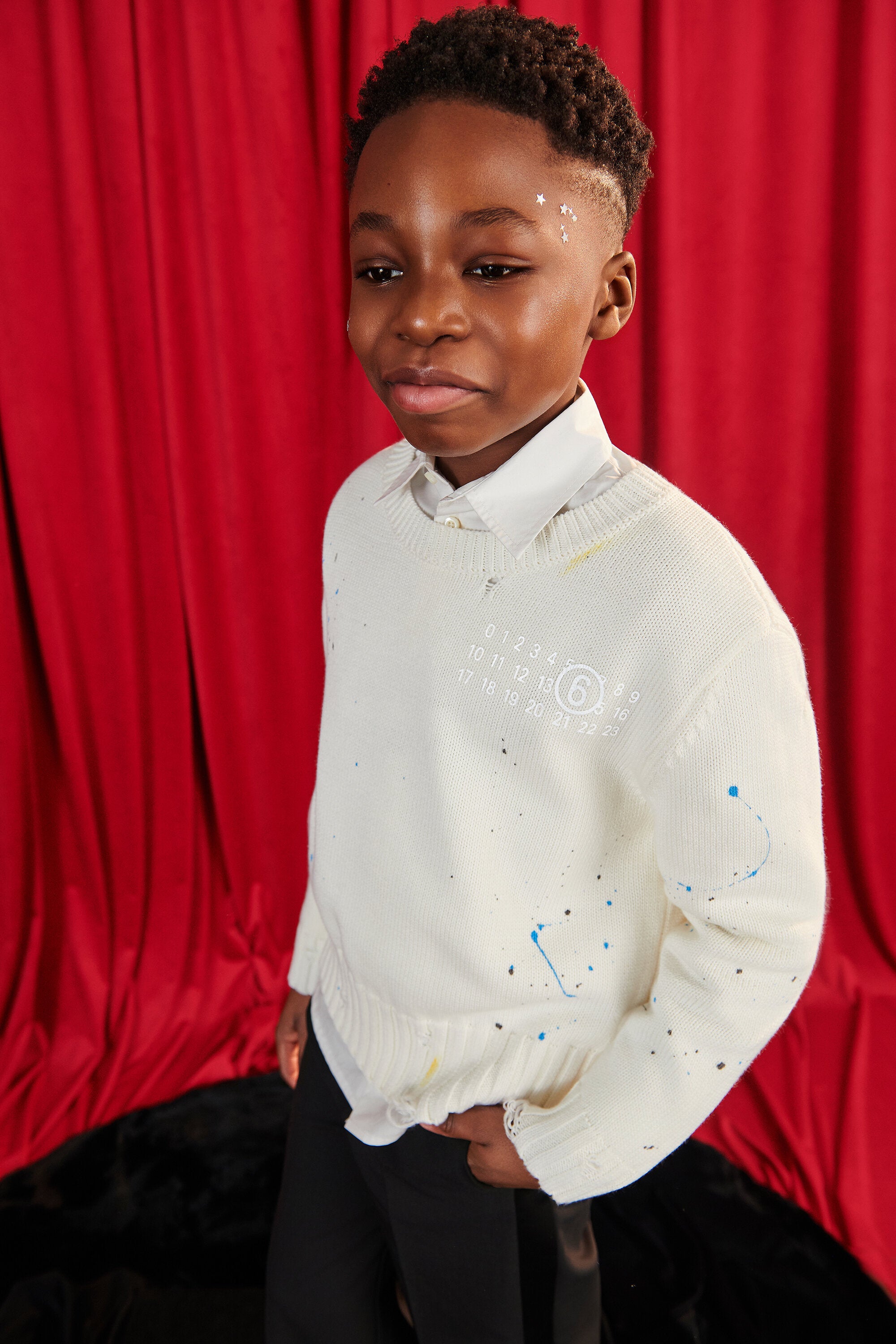 Crewneck pullover with logo