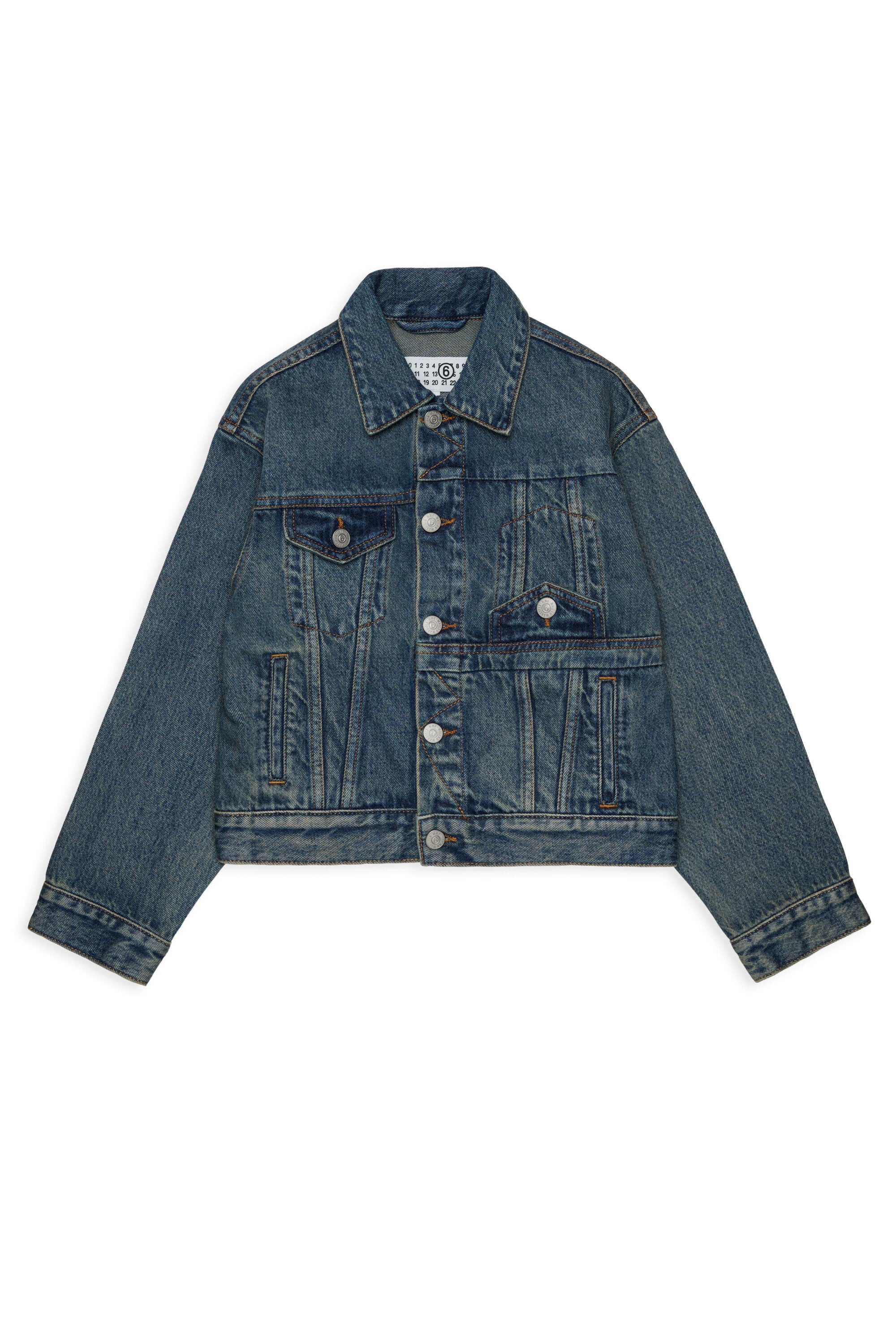 Denim jacket with logo