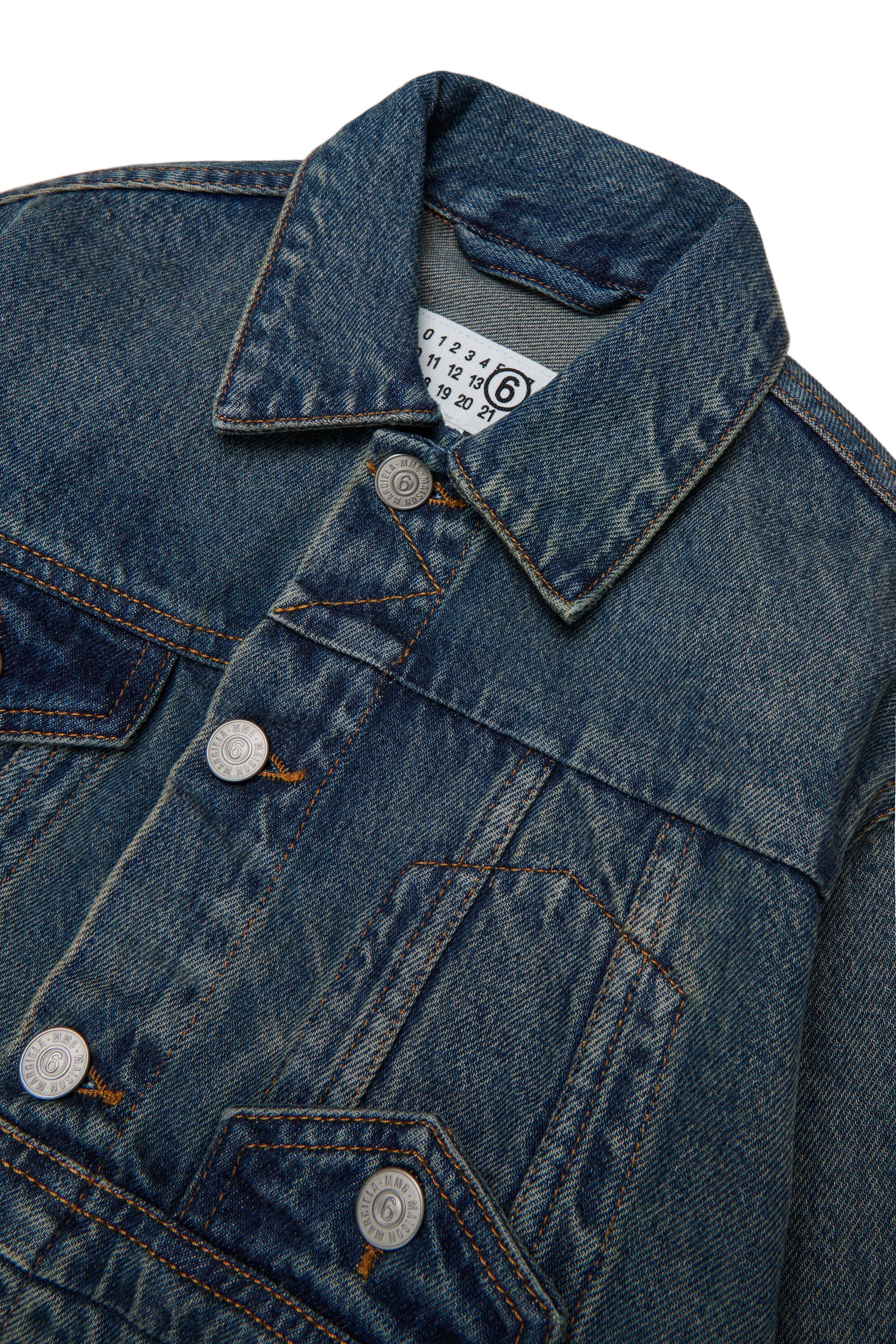 Denim jacket with logo