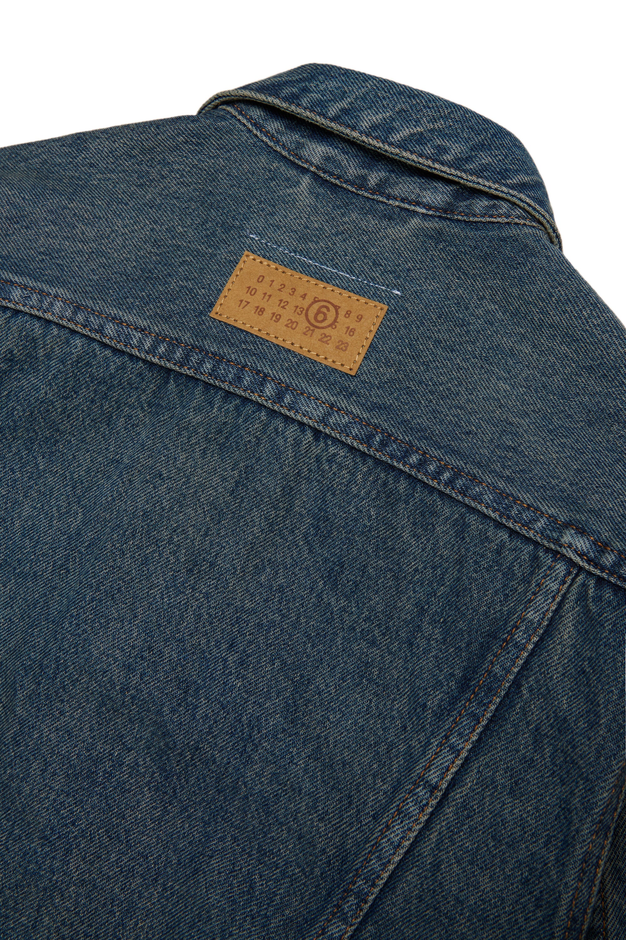Denim jacket with logo