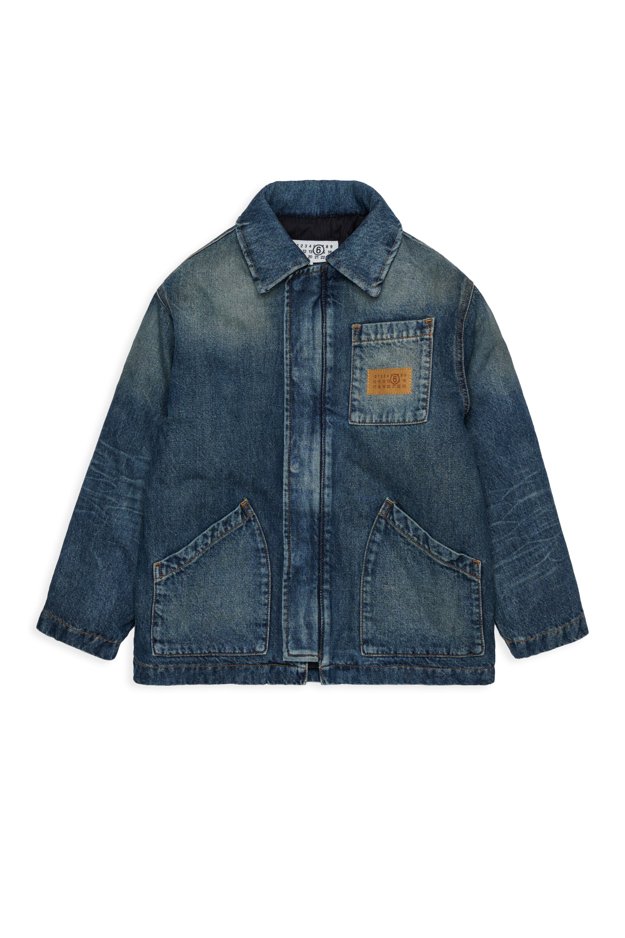 Denim jacket with logo