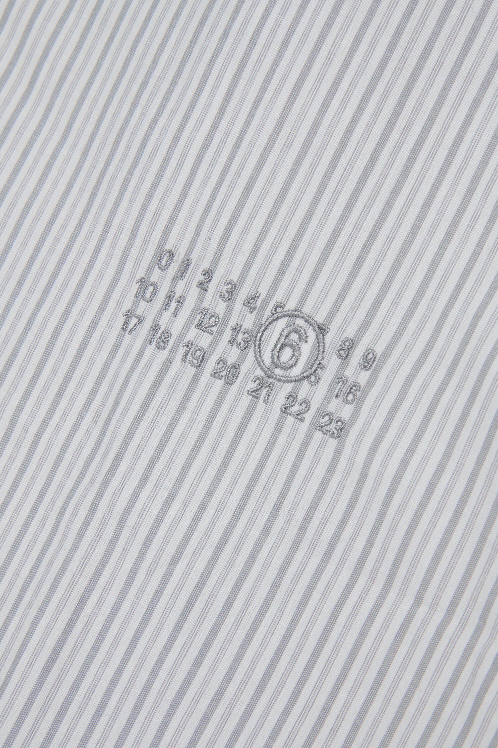 Striped shirt with logo