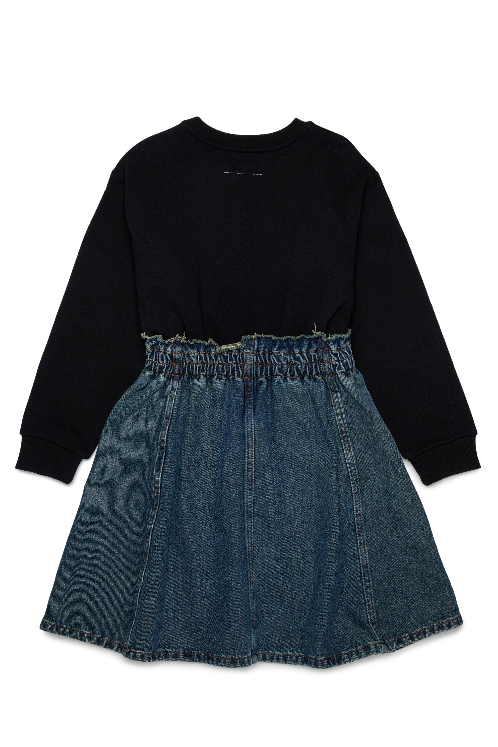 Sweatshirt and denim dress with logo