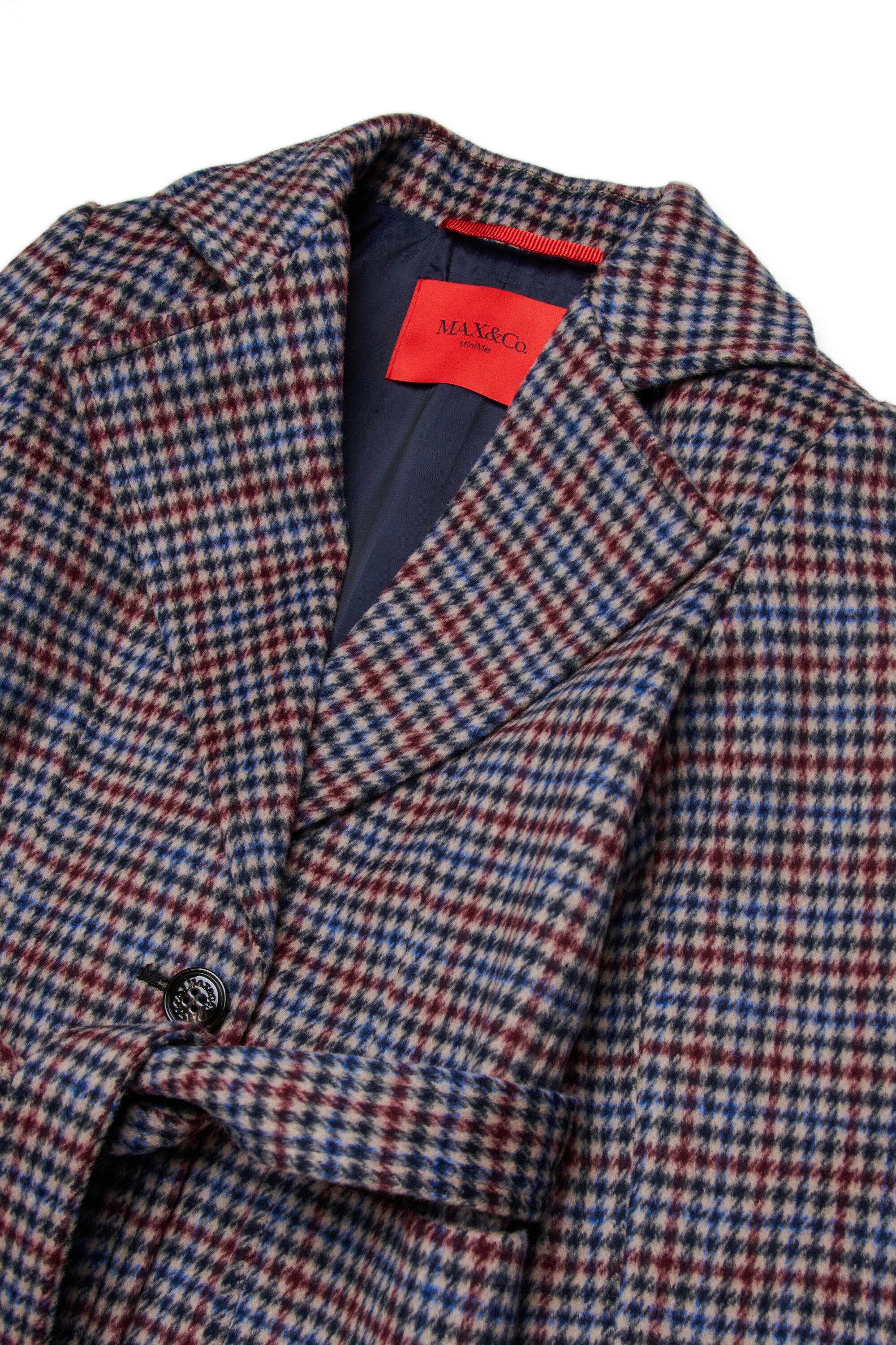 Houndstooth wool Runaway coat