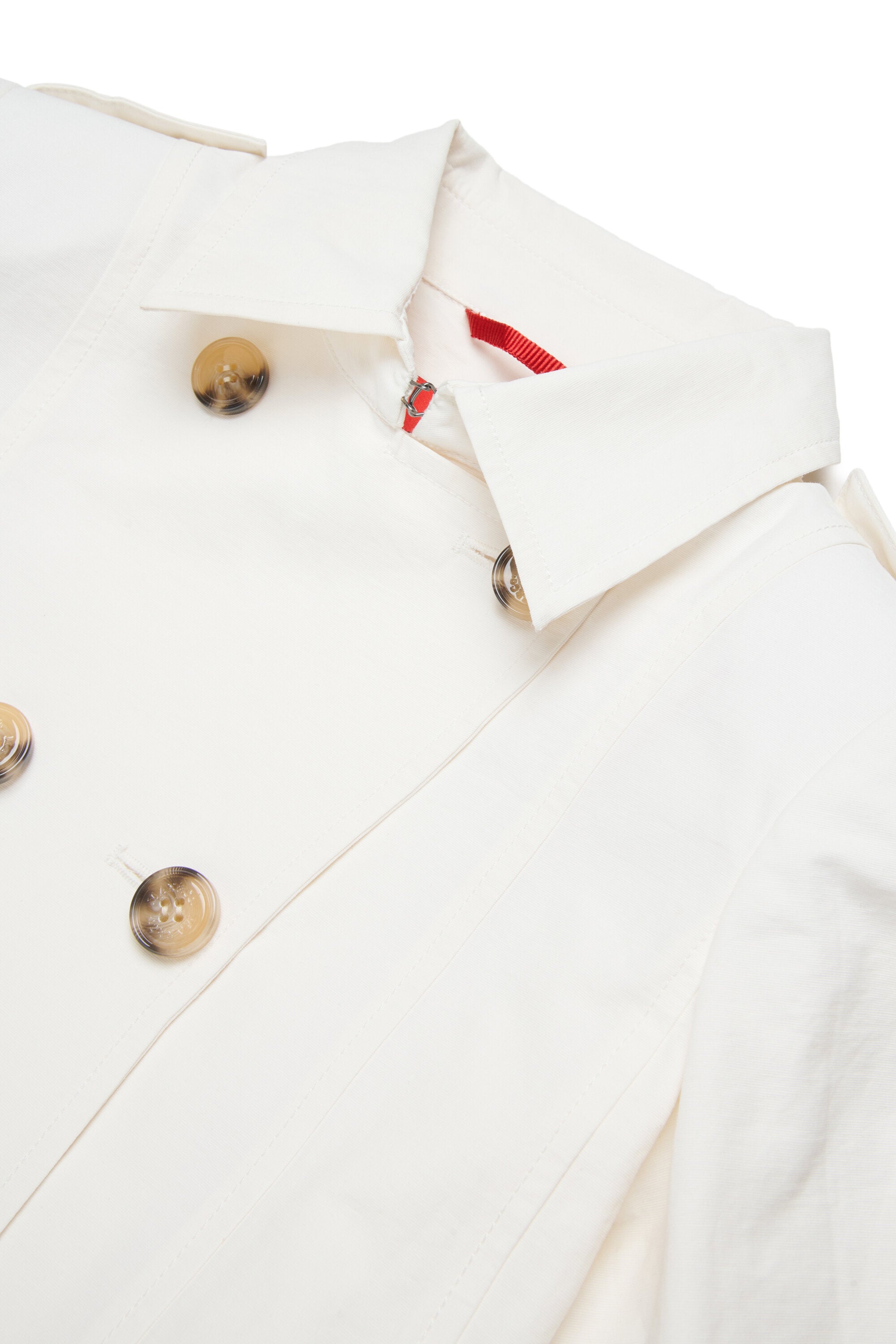 Technical cotton trench coat