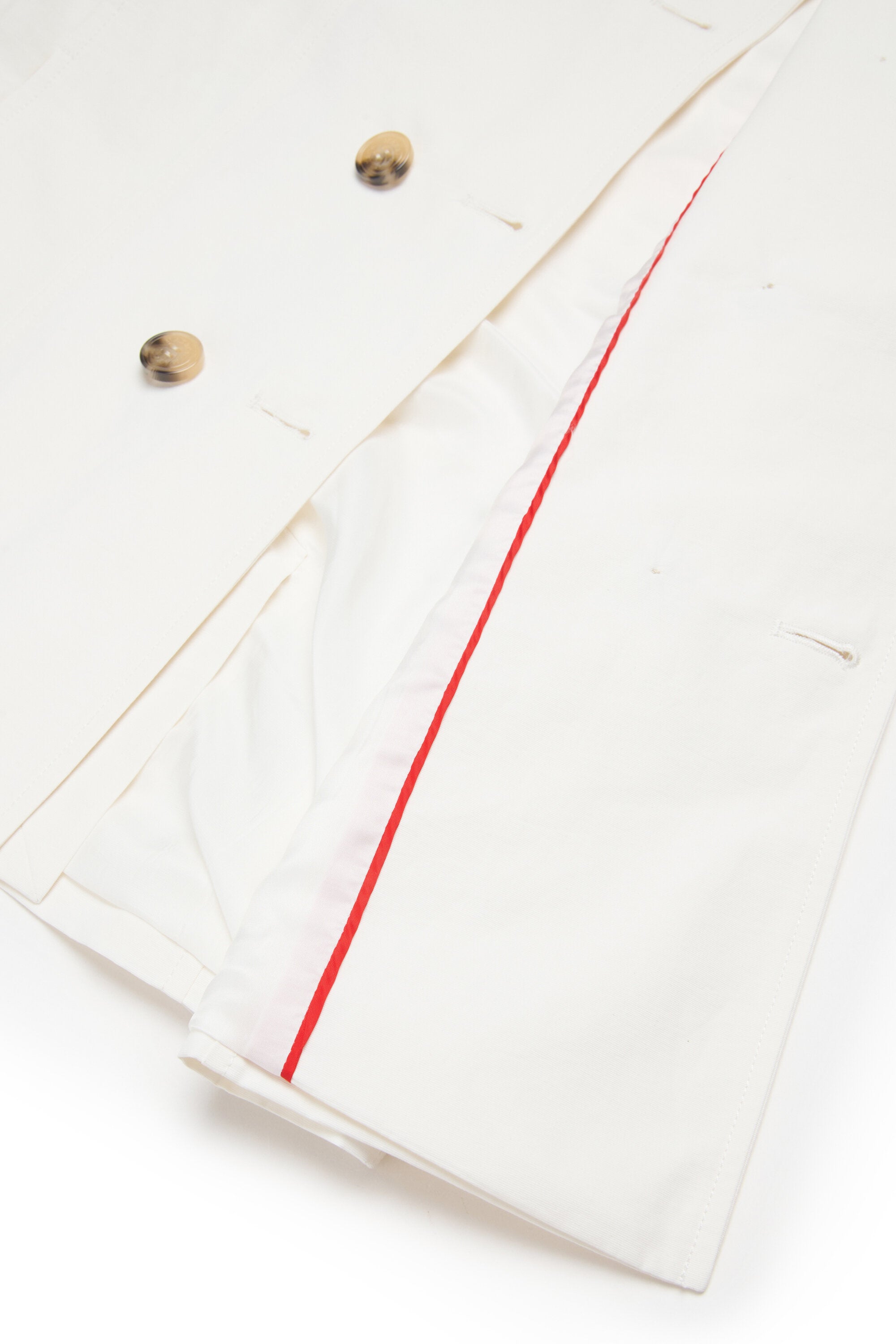 Technical cotton trench coat