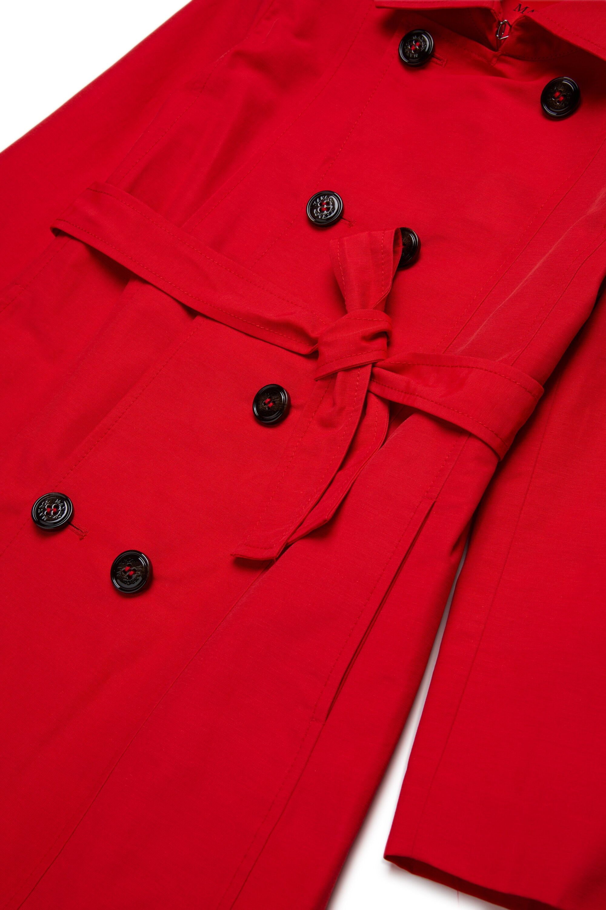 Technical cotton trench coat