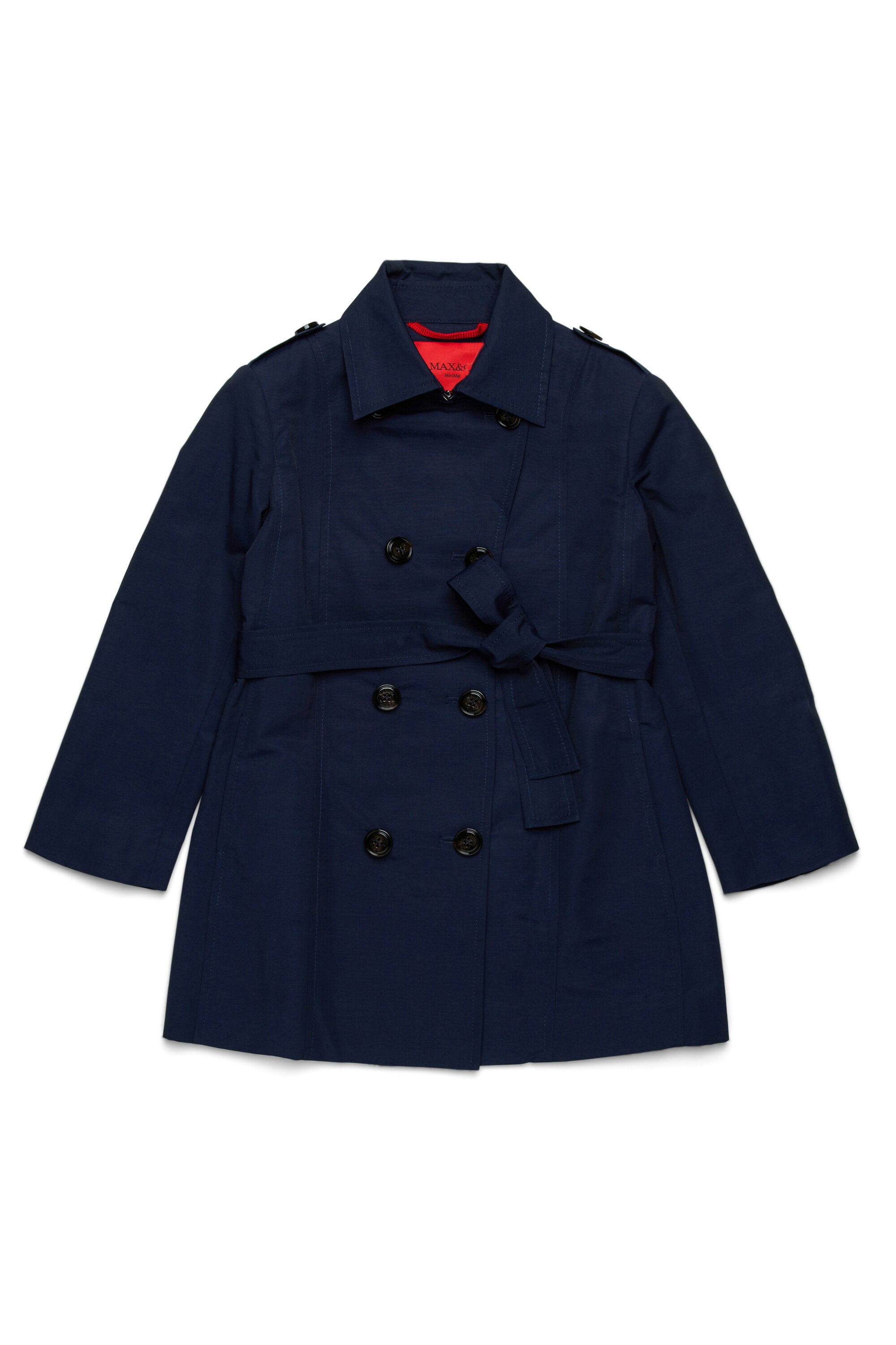 Technical cotton trench coat