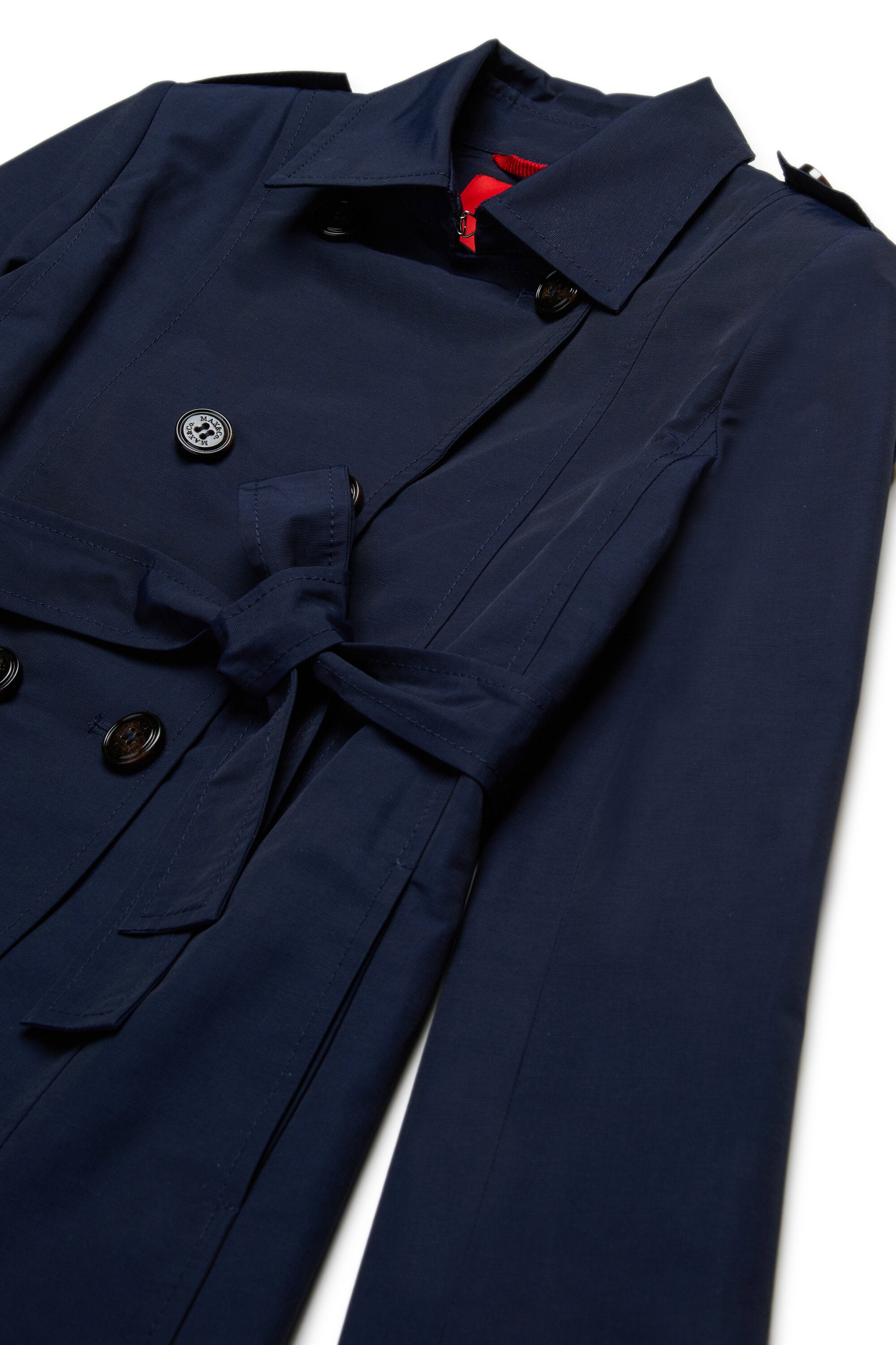 Technical cotton trench coat