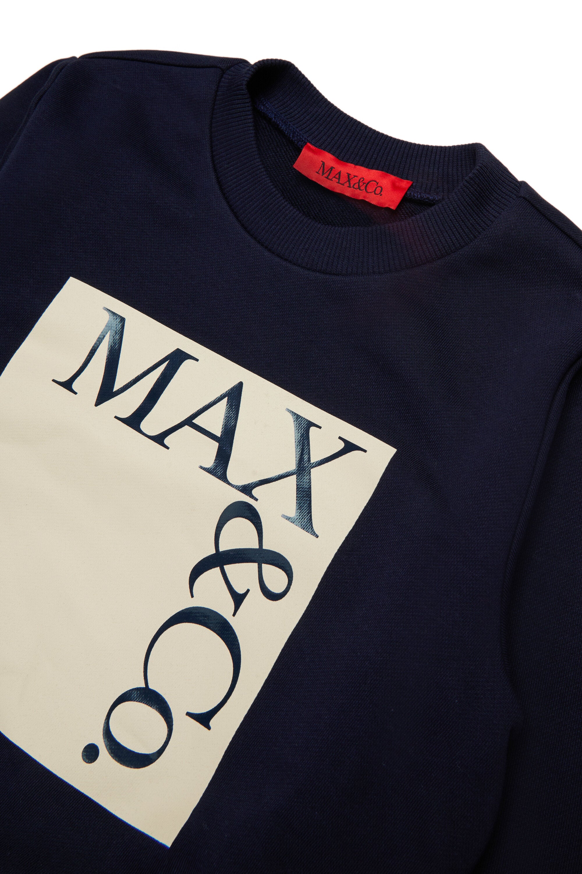 Branded crew-neck sweatshirt