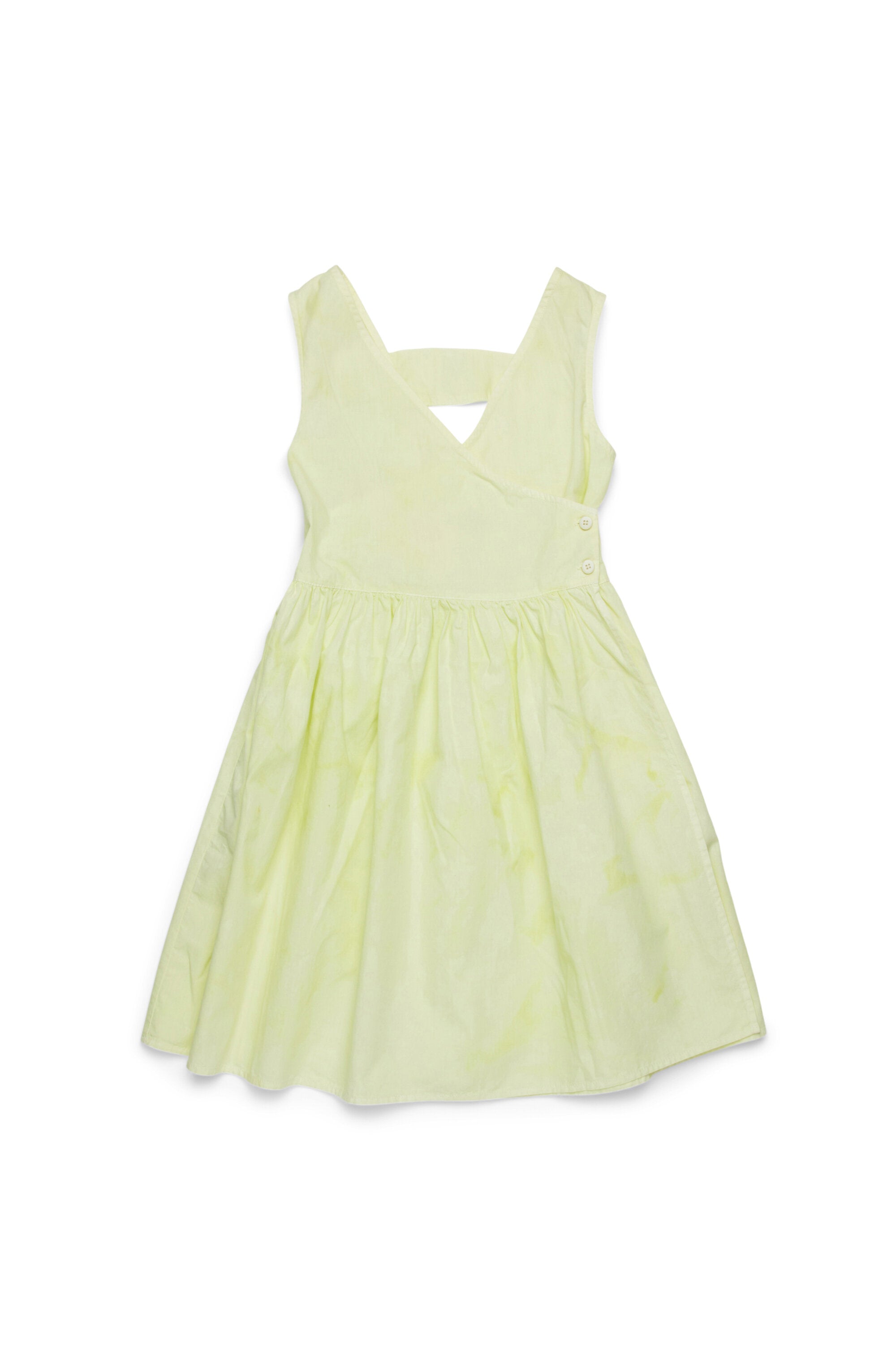 Watercolour effect poplin wallet dress