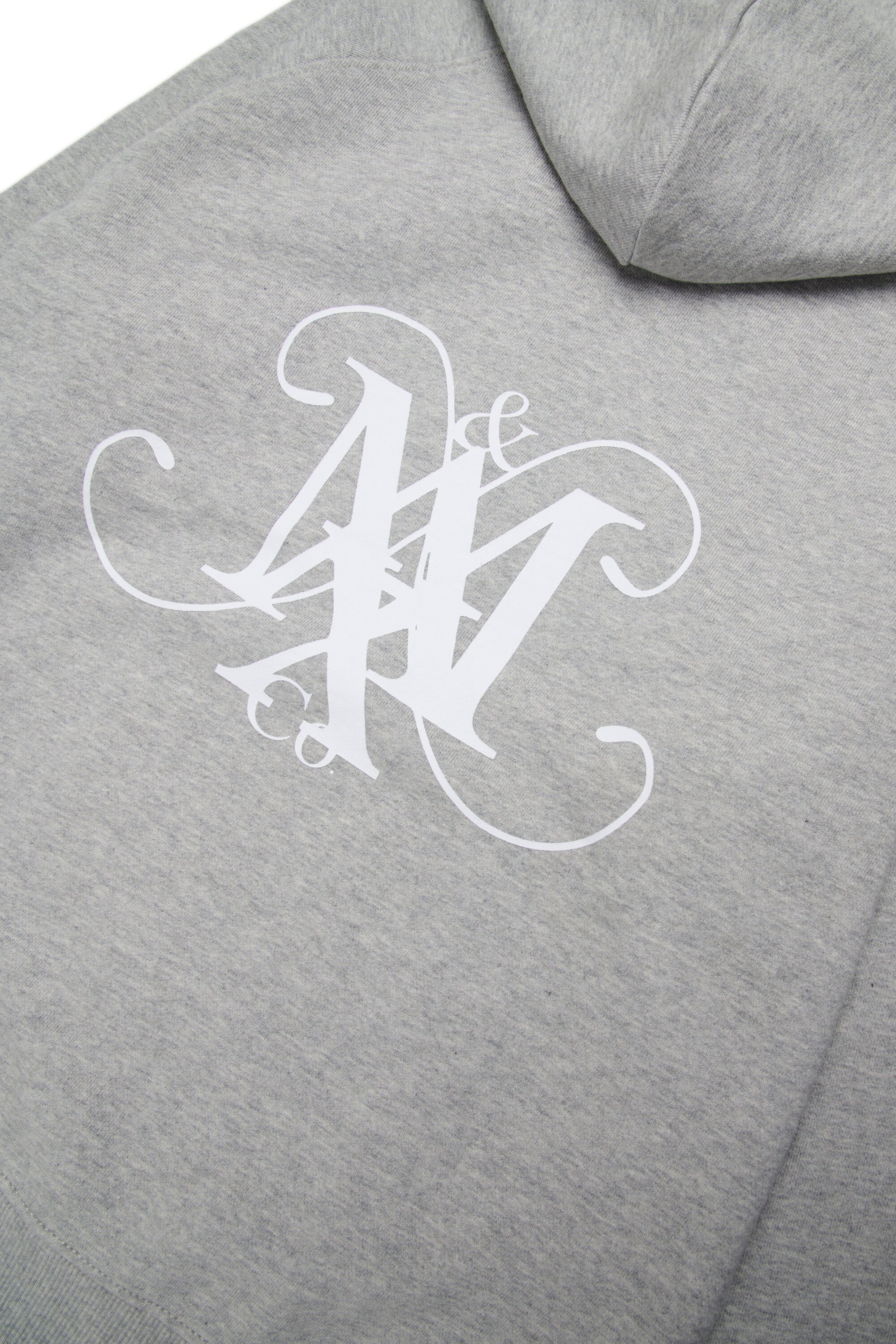 Hoodie with emblem on the back