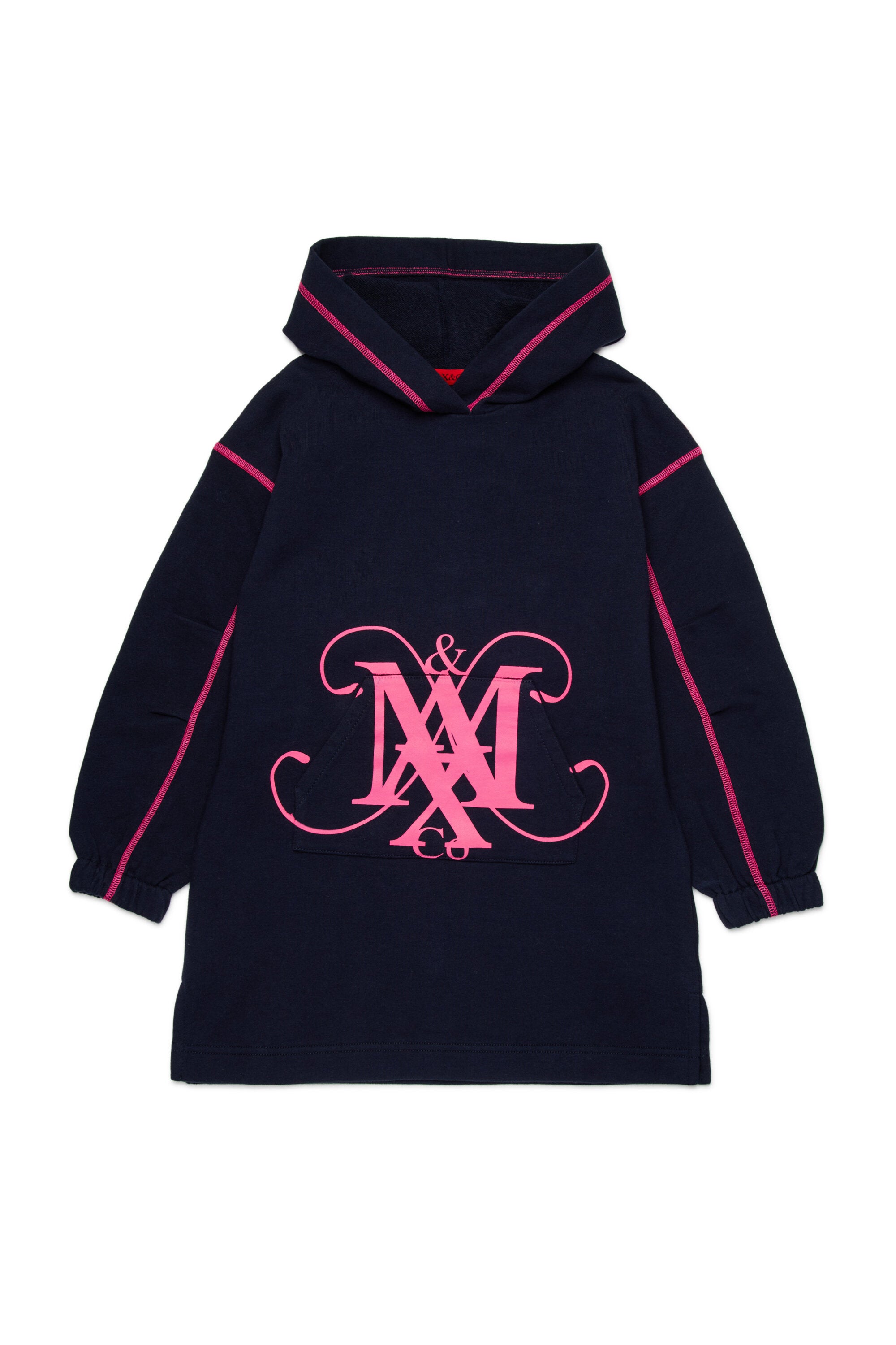 Maxi-sweater dress with Monogram emblem