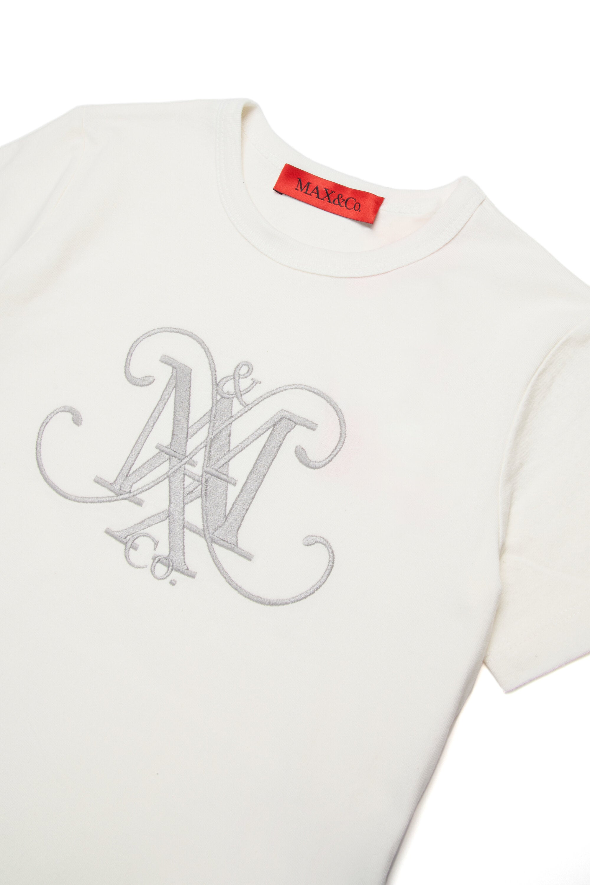 Jersey T-shirt with maxi emblem