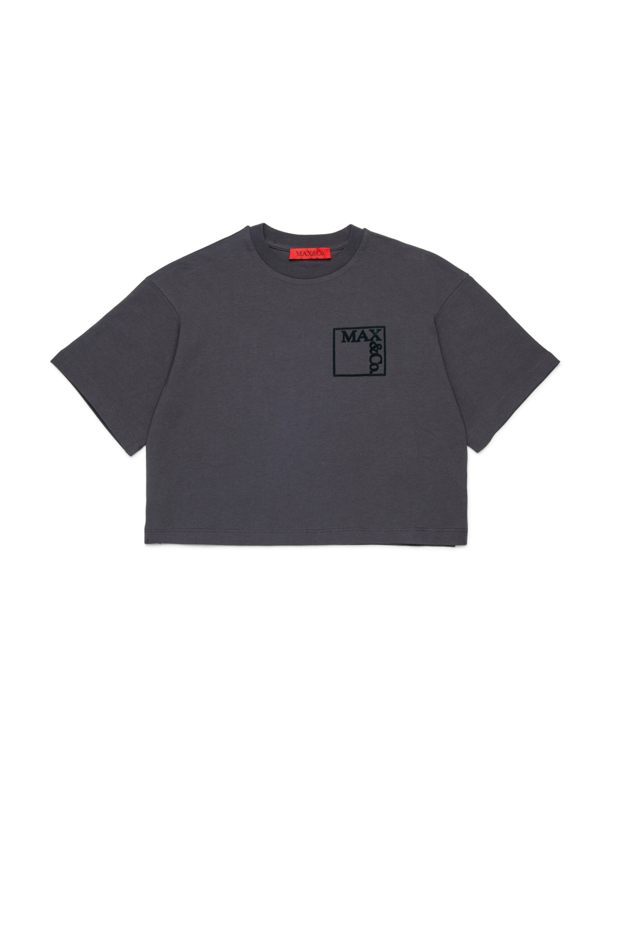 Jersey T-shirt with maxi emblem