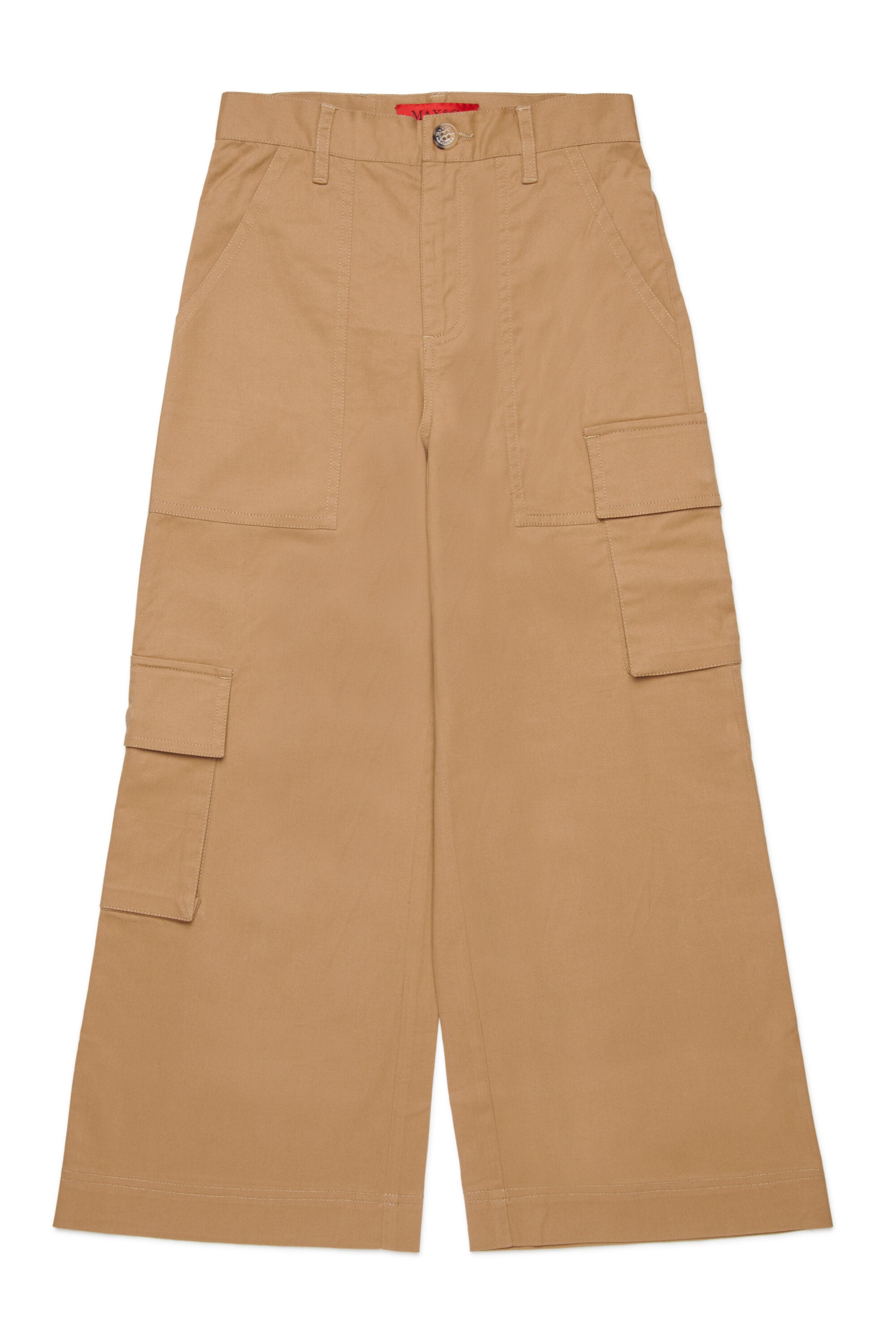 Stretch gabardine cargo pants