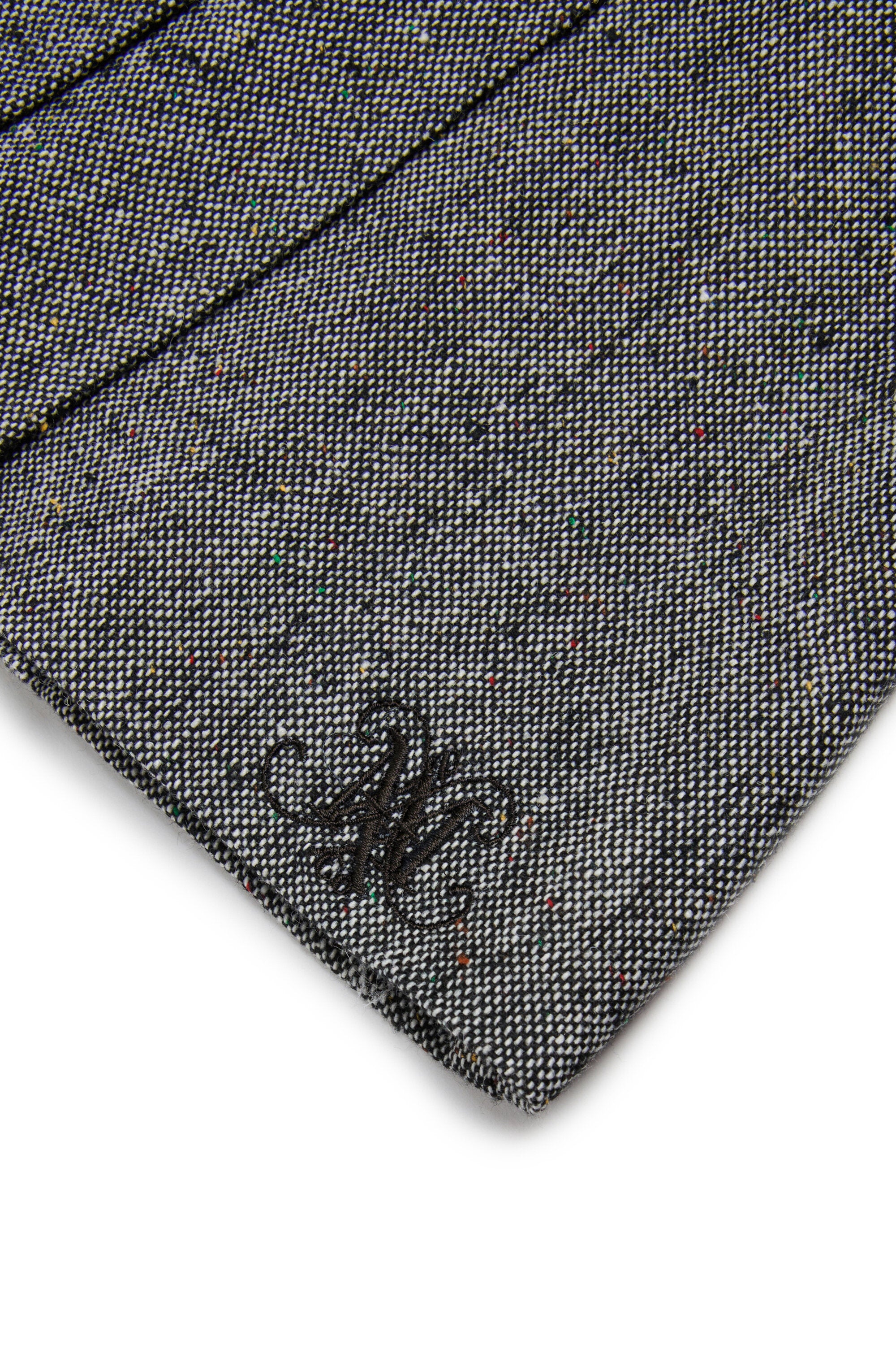 Short tweed wrap skirt