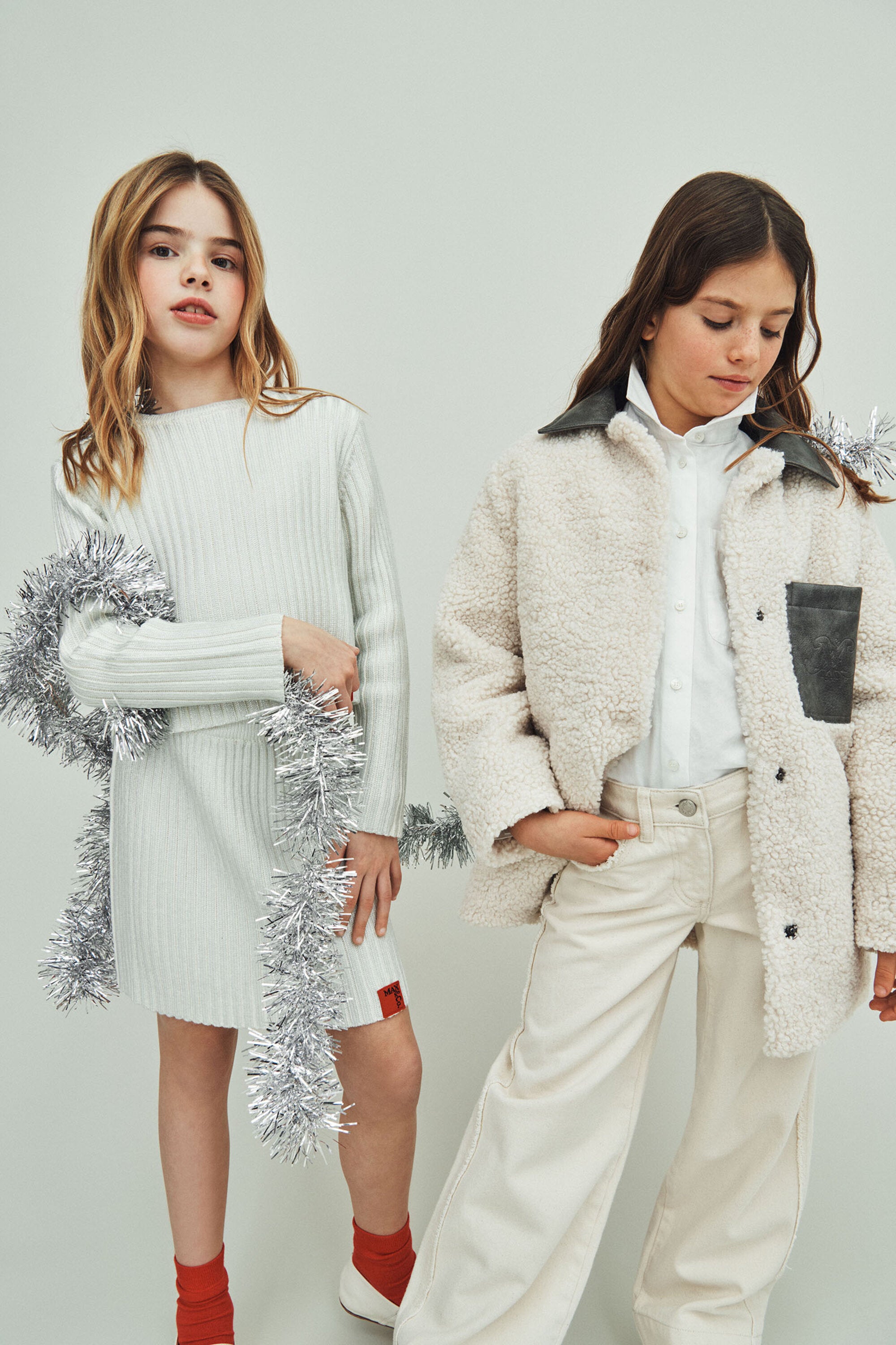 Teddy coat with maxi pocket