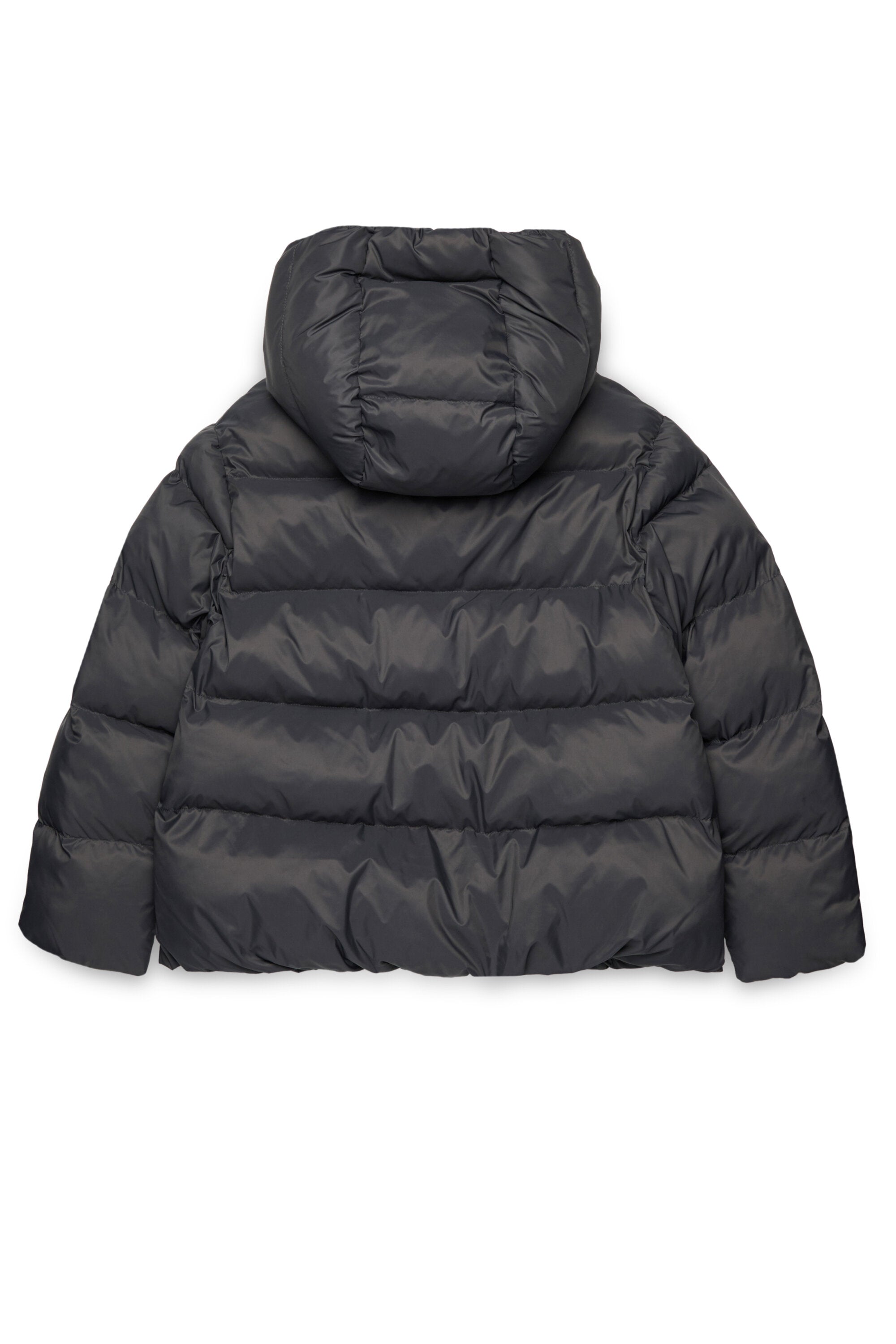 Short padded jacket with hood