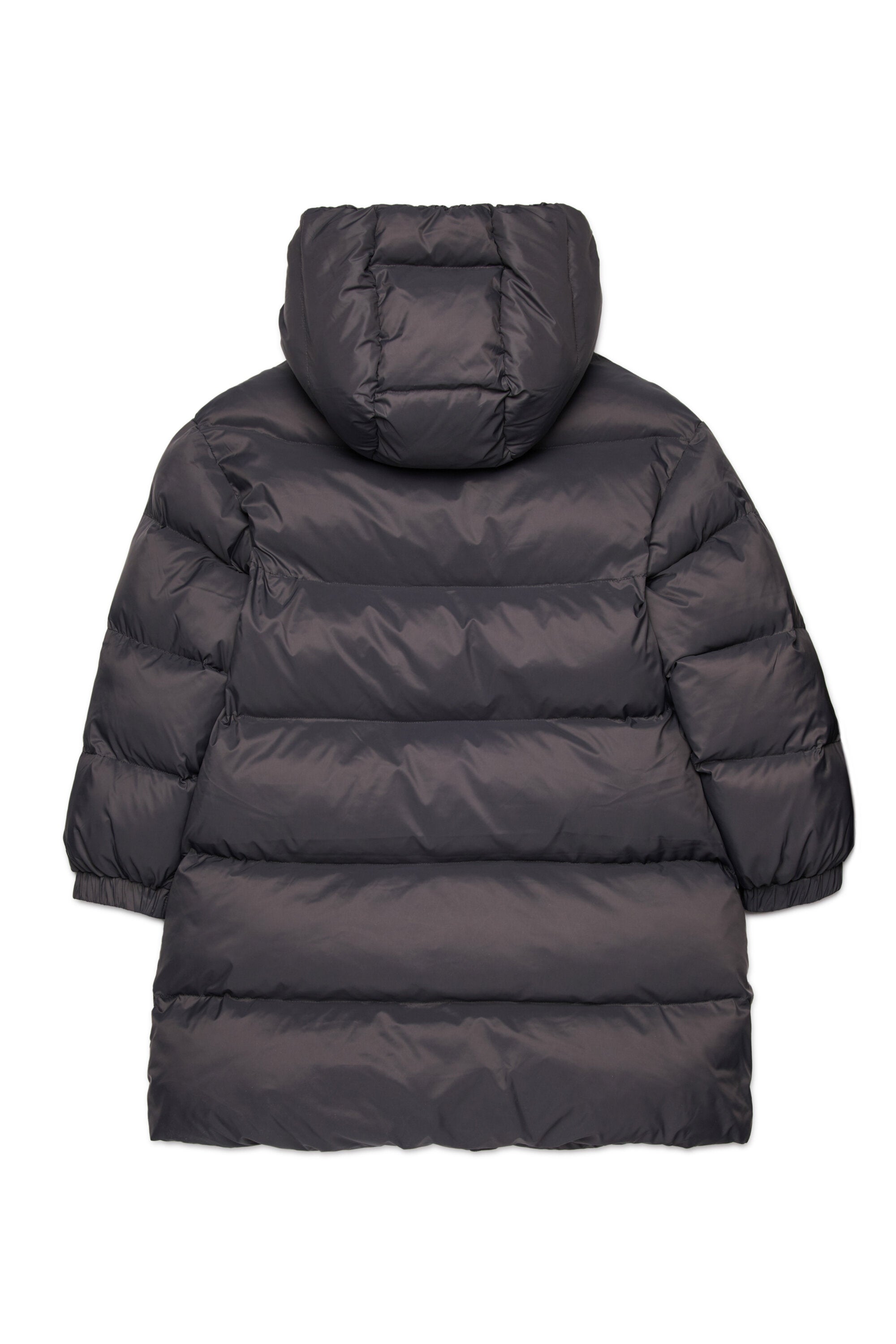 Long padded jacket with maxi pockets