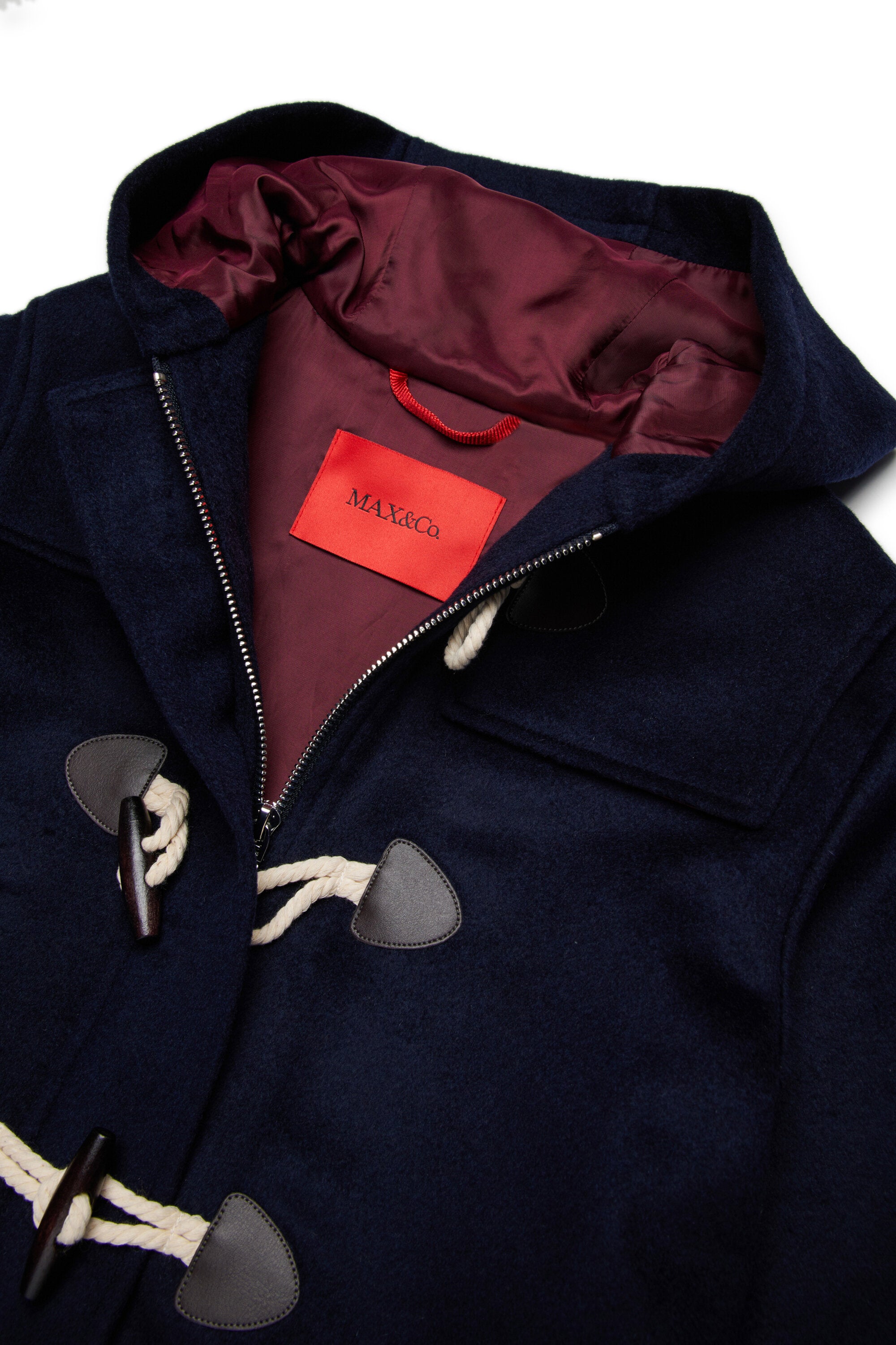 Wool blend duffle coat