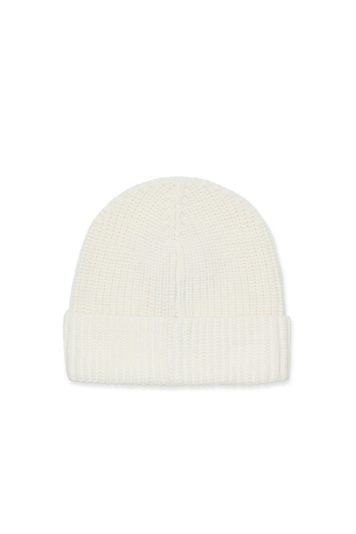 Wool blend beanie with patch