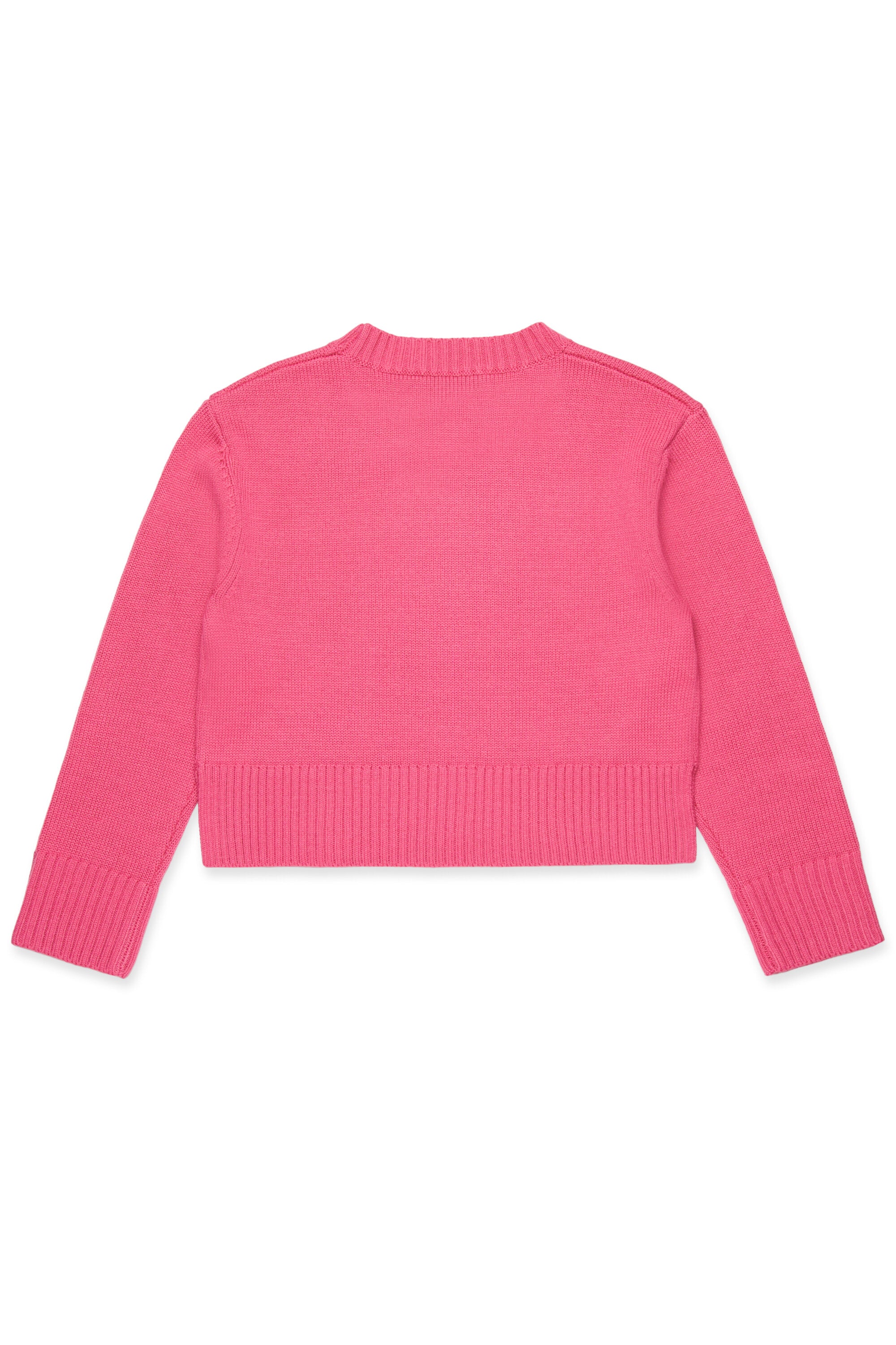 Wool blend pullover with embroidered logo