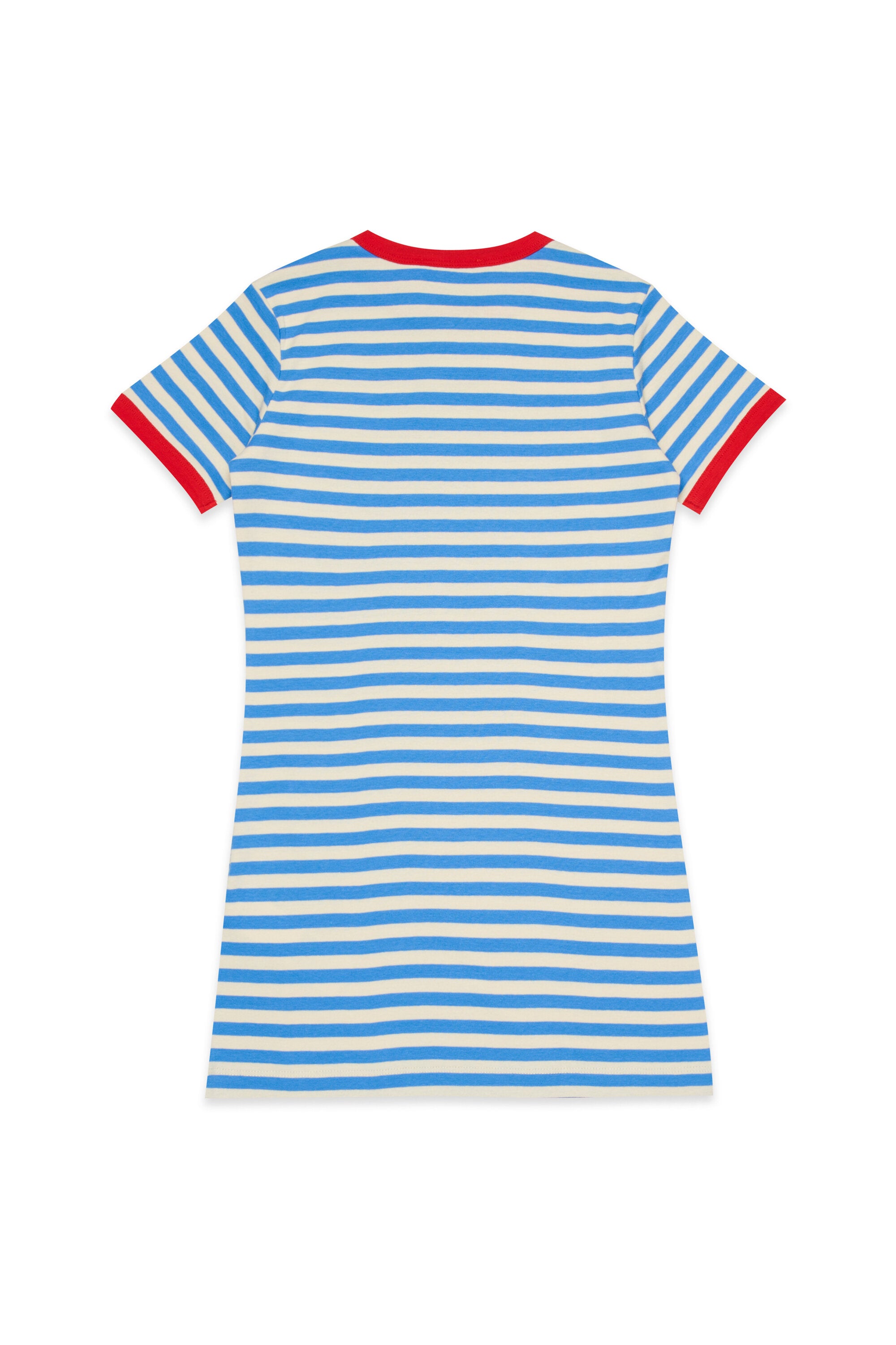 Striped dress with logo