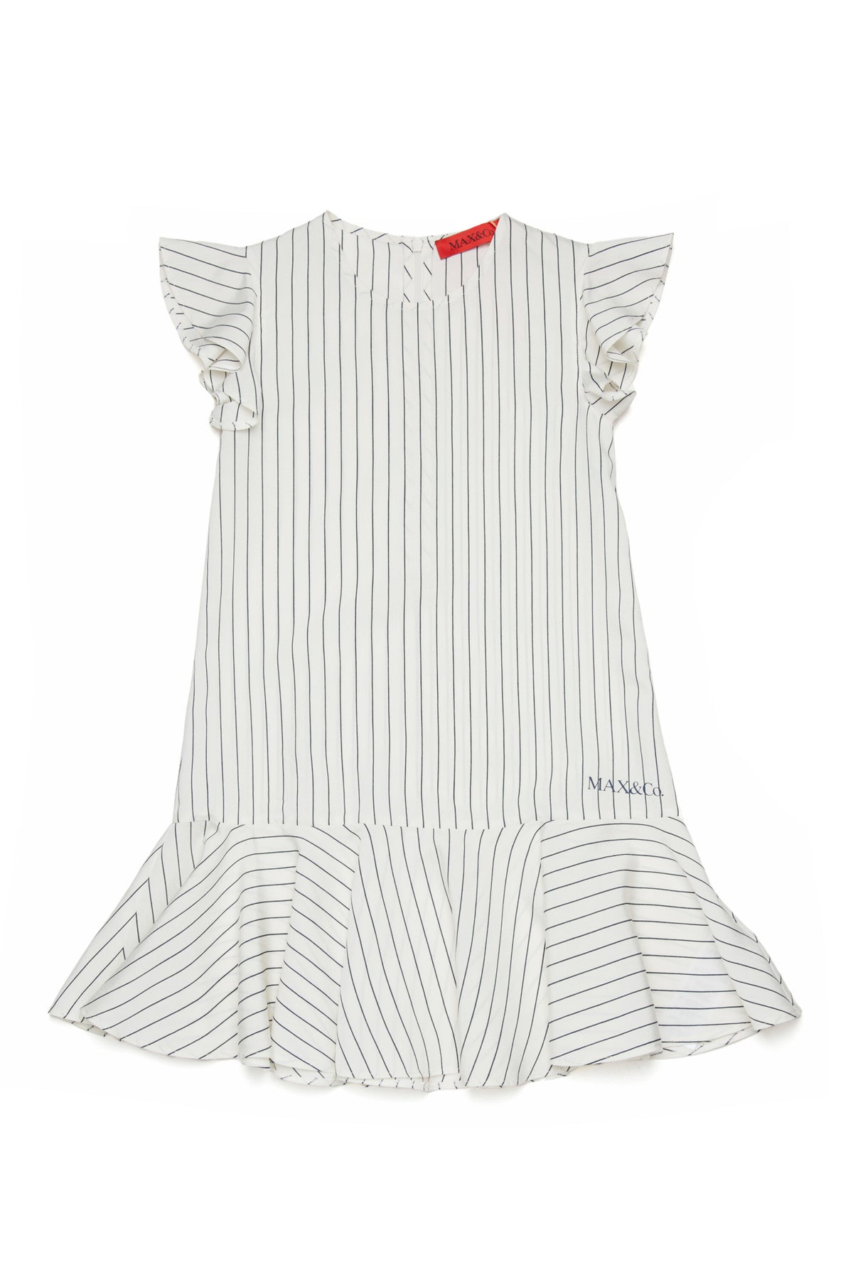 Striped dress with logo