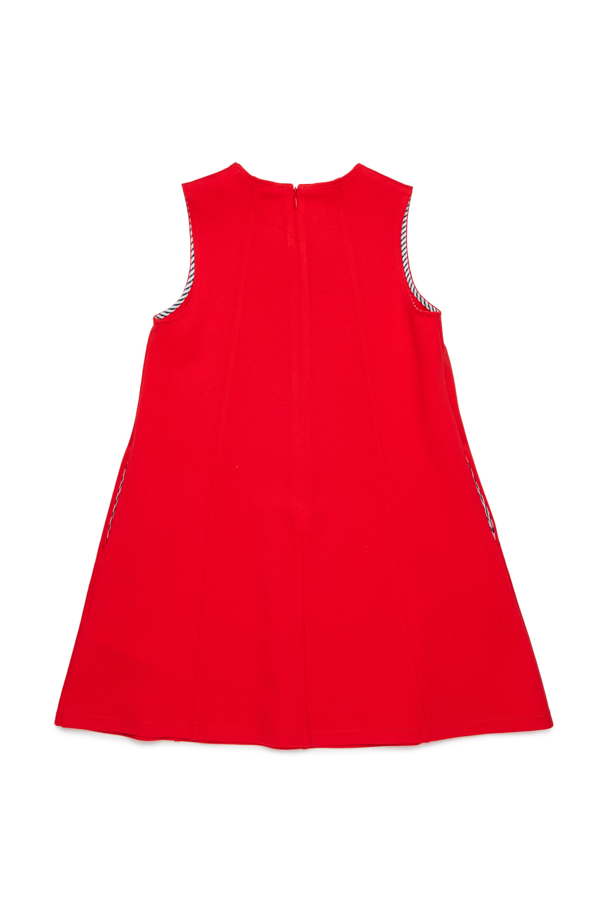 Sleeveless dress with logo