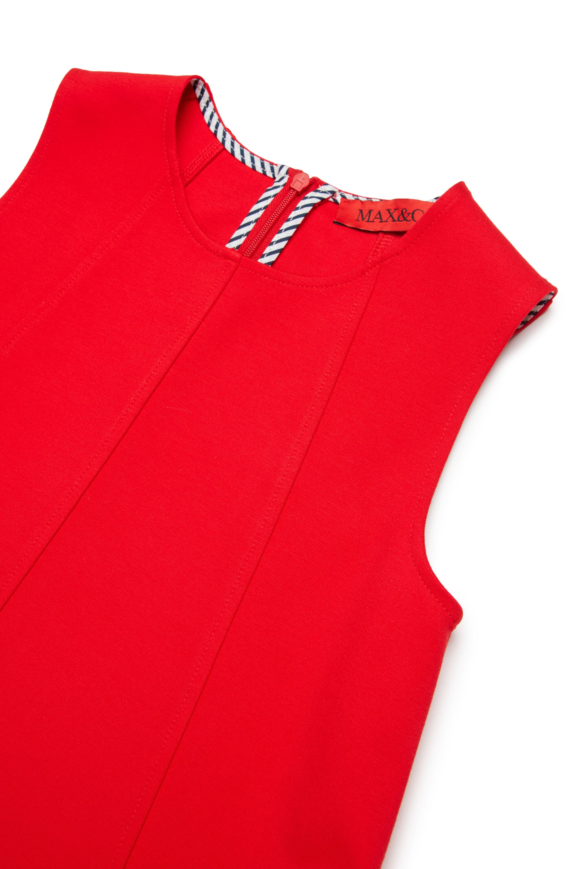 Sleeveless dress with logo