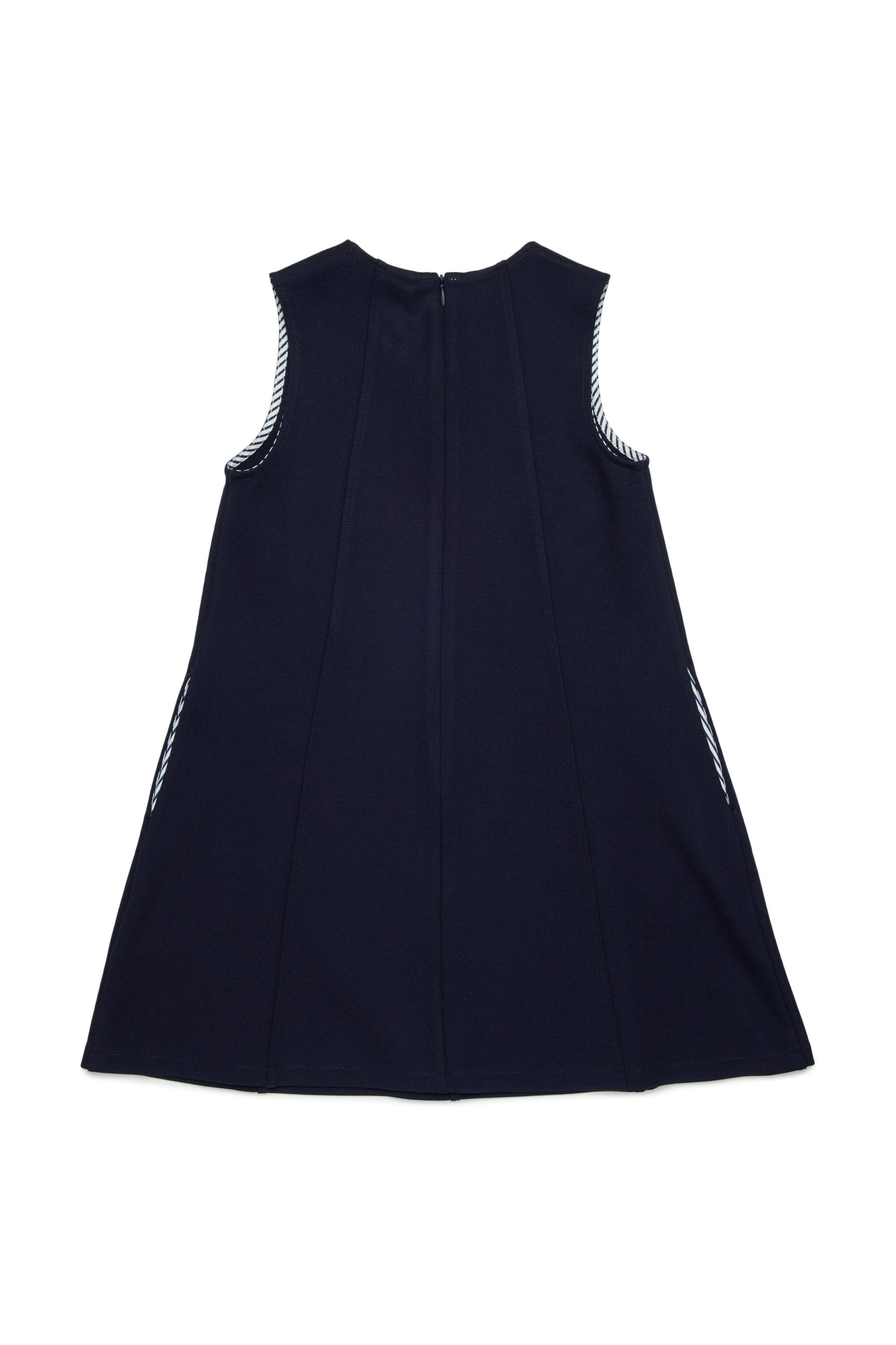 Sleeveless dress with logo