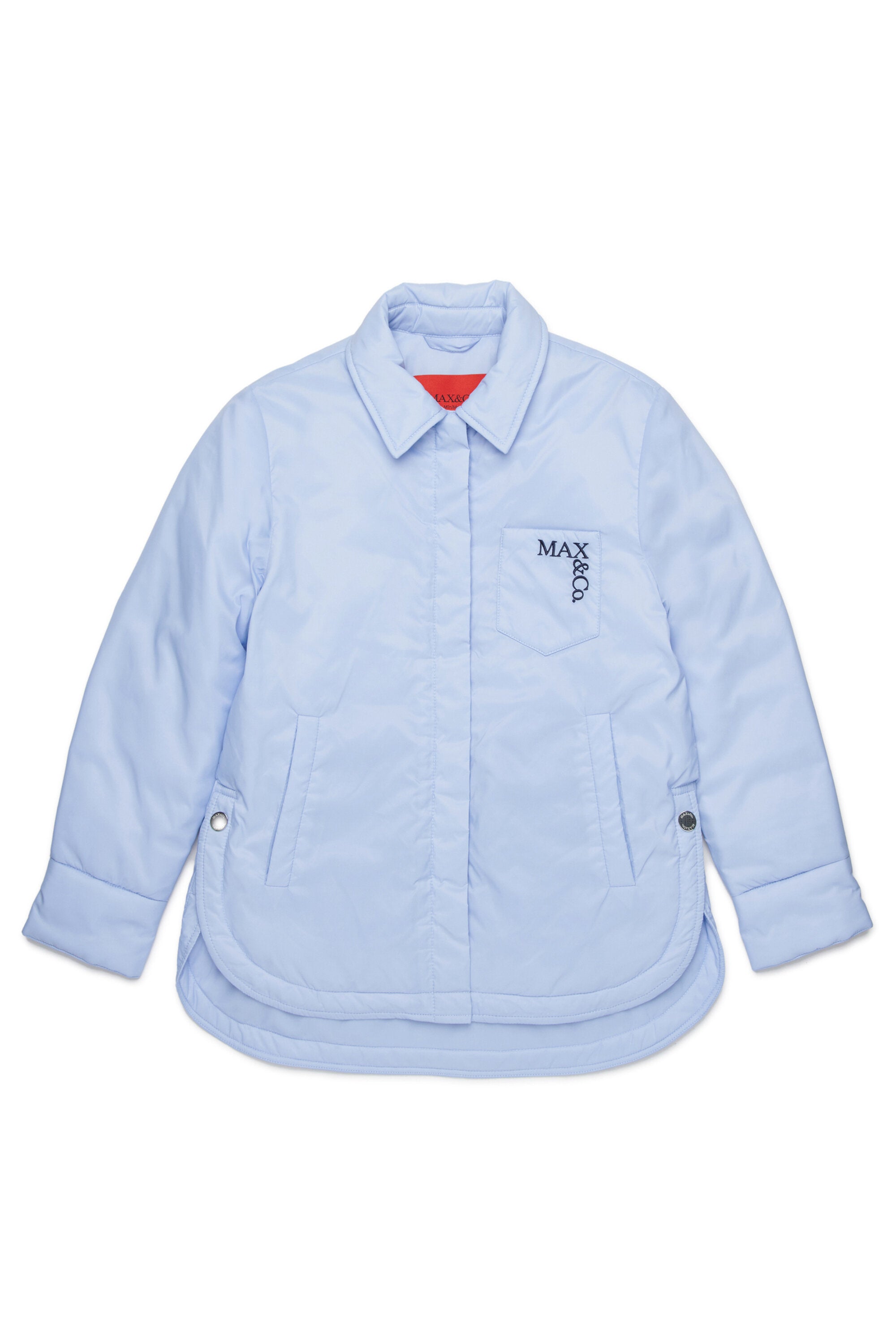 Padded jacket with printed logo