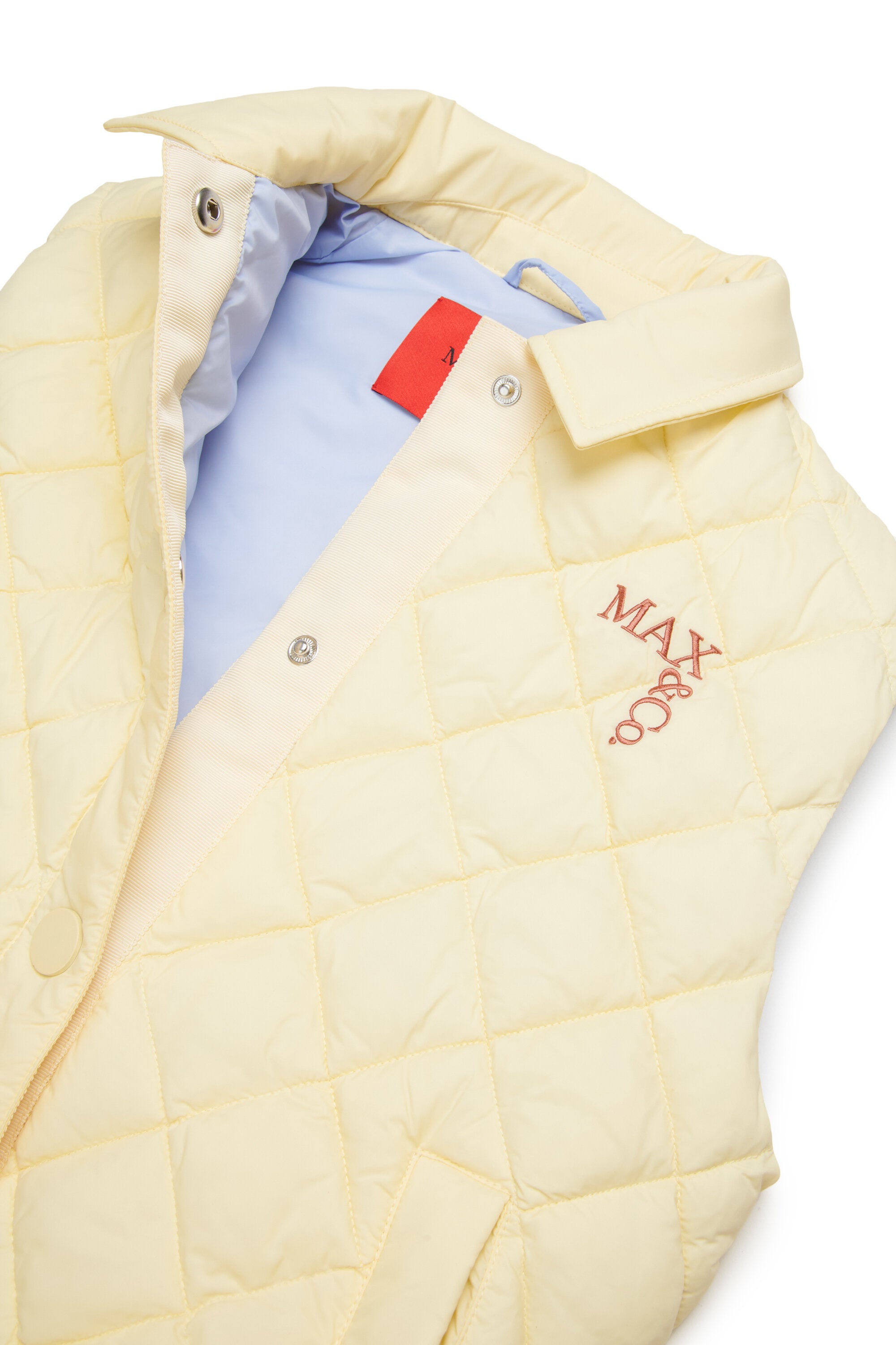 Padded jacket with printed logo