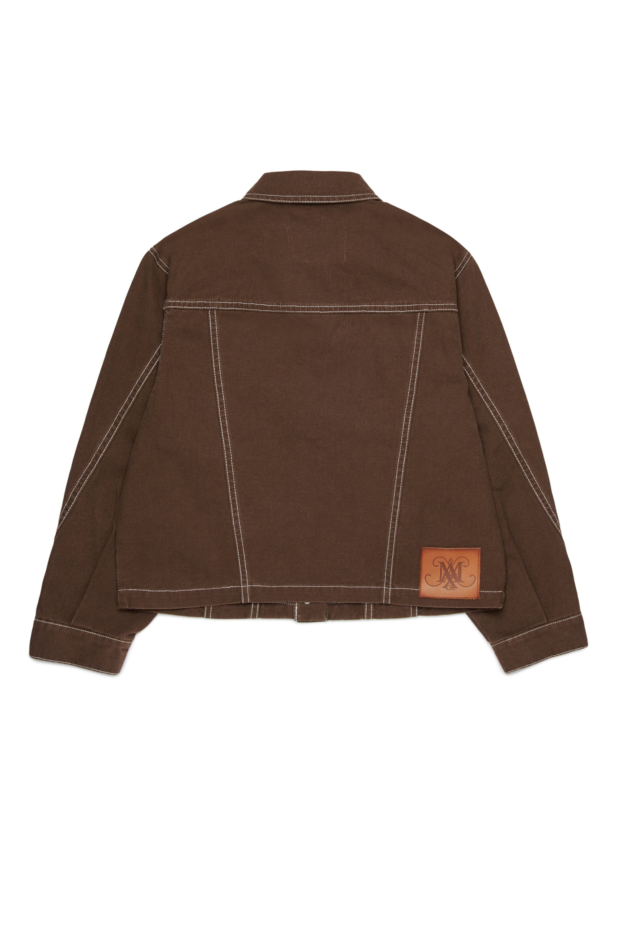 Denim jacket with logo