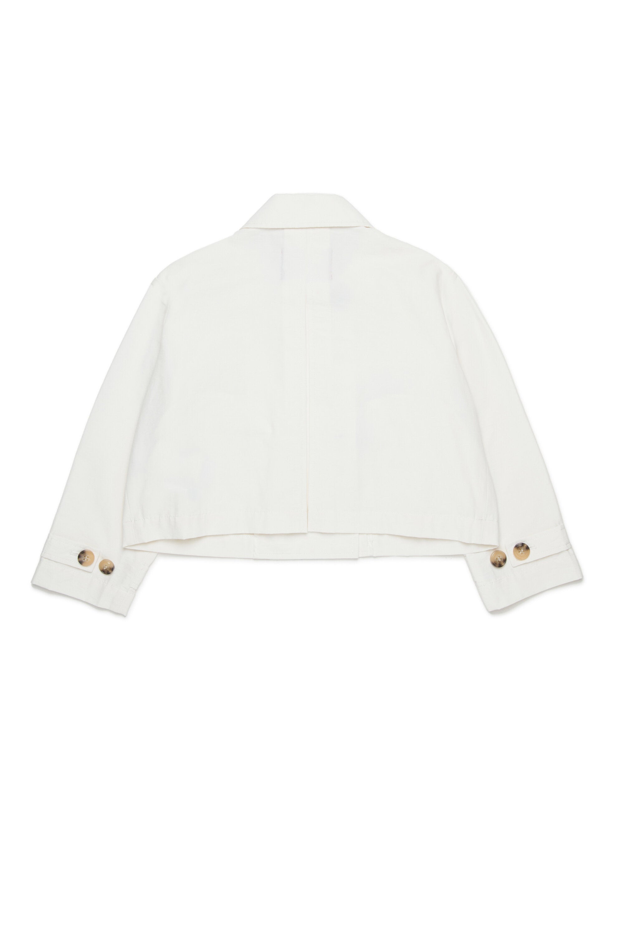 Double-breasted jacket with logo