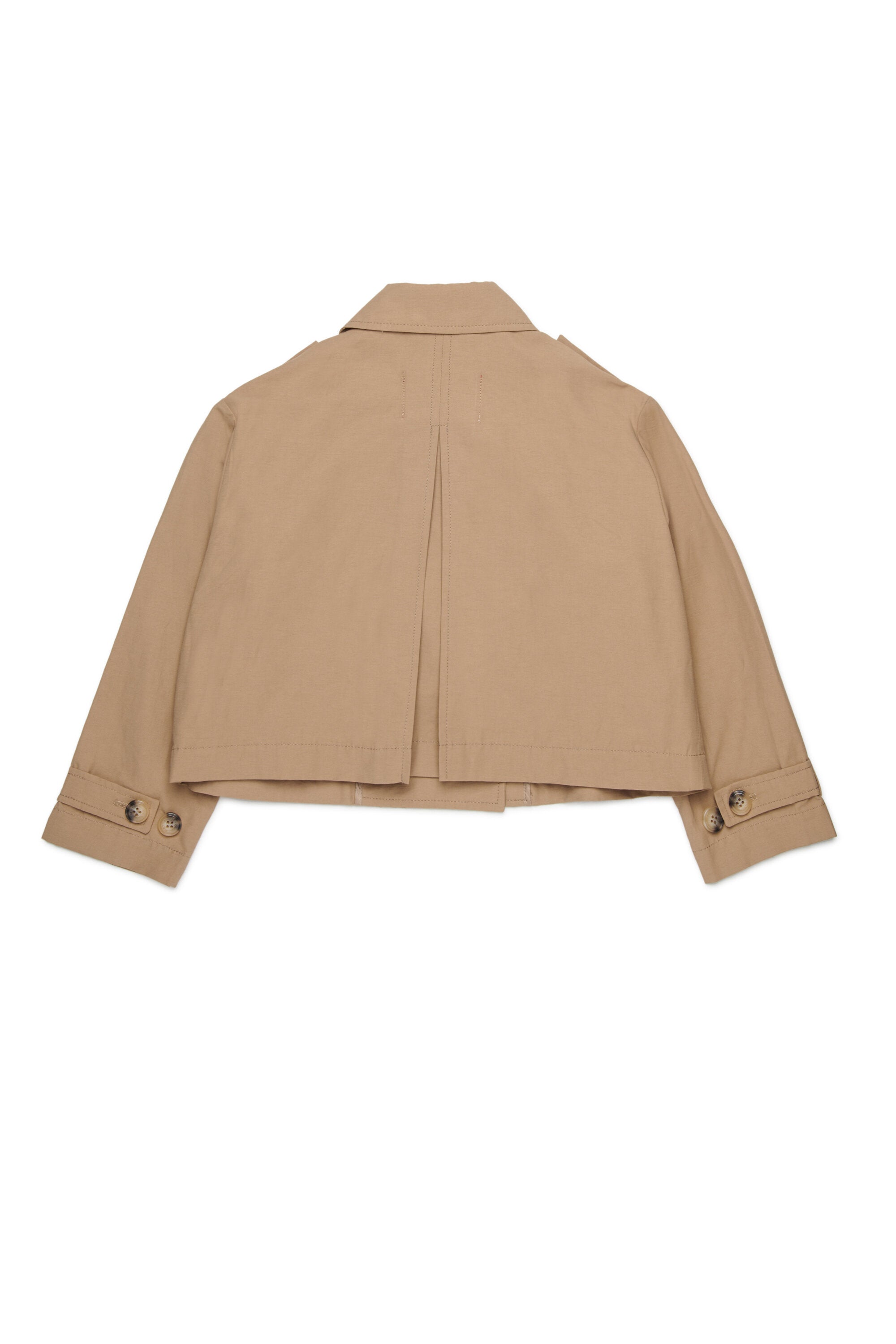Double-breasted jacket with logo