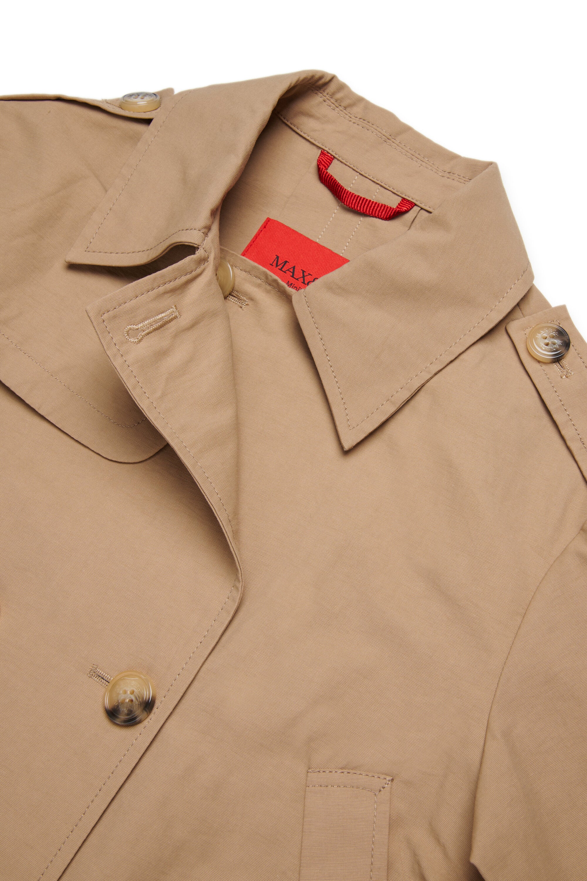 Double-breasted jacket with logo