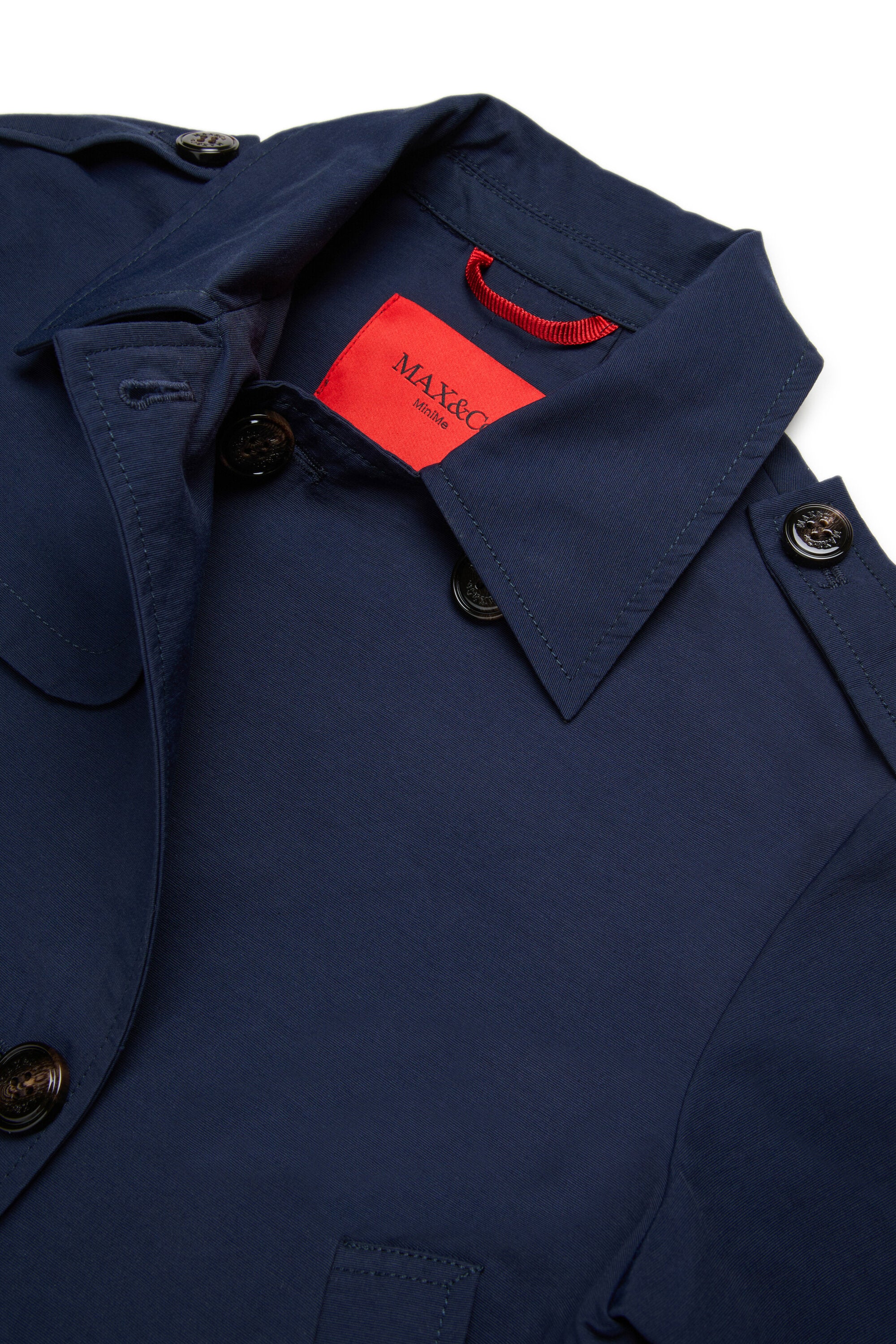 Double-breasted jacket with logo