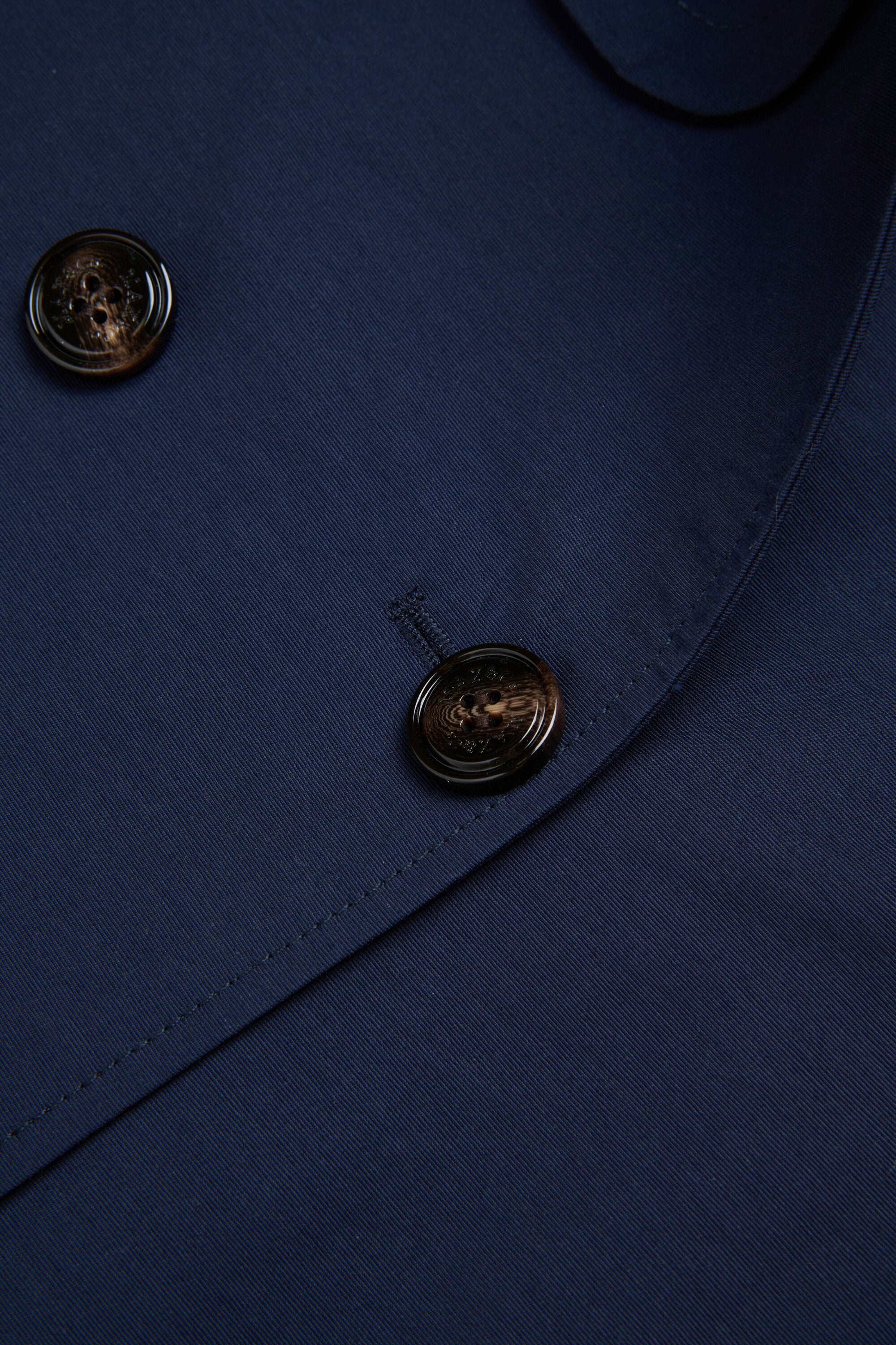 Double-breasted jacket with logo