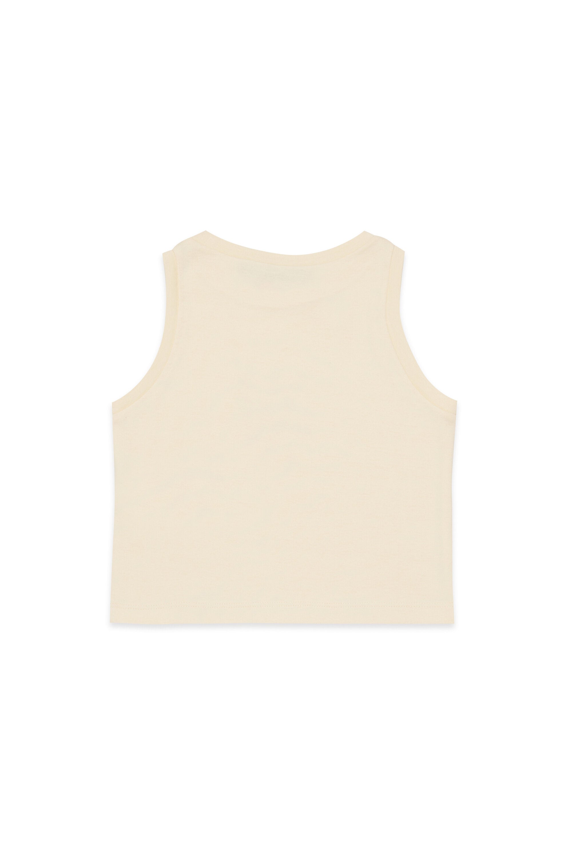 Sleeveless T-shirt with logo